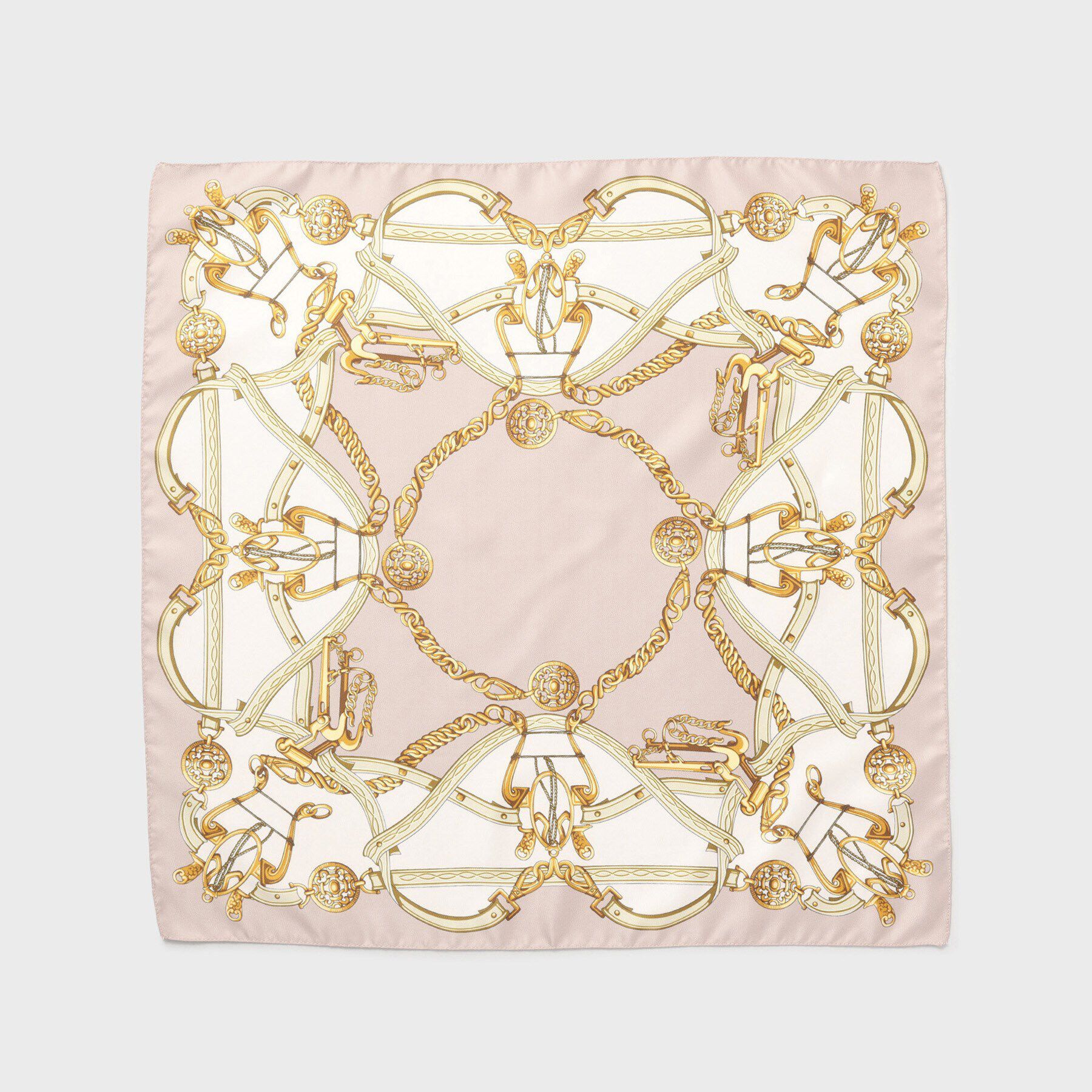 UNTITLED「【手洗い／58cm正方形】ベルトプリントスカーフ」|ストール|ライトピンク(570