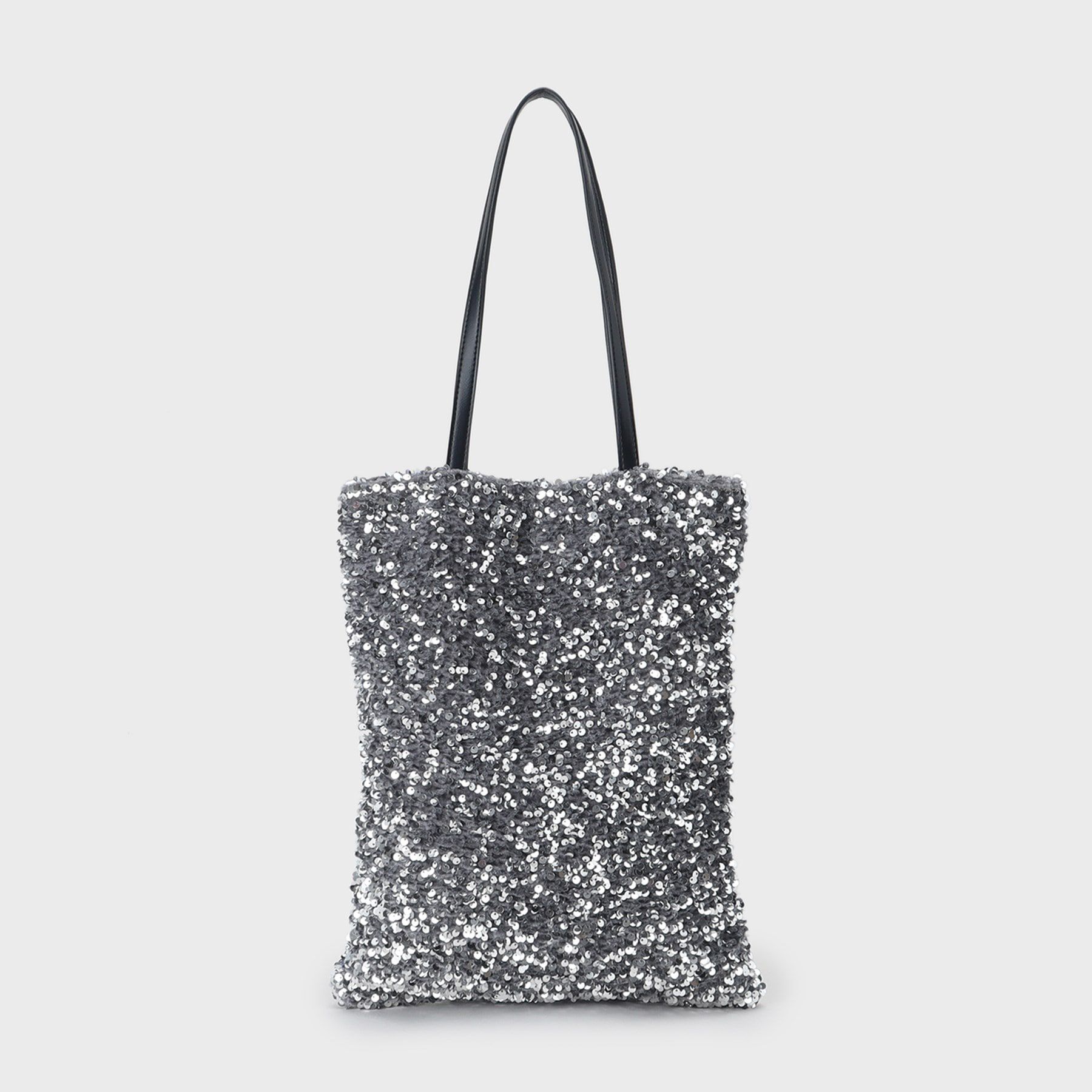 UNTITLED「【柔らか／A4サイズ対応】スパンコールトート」|トートバッグ|シルバー(606)