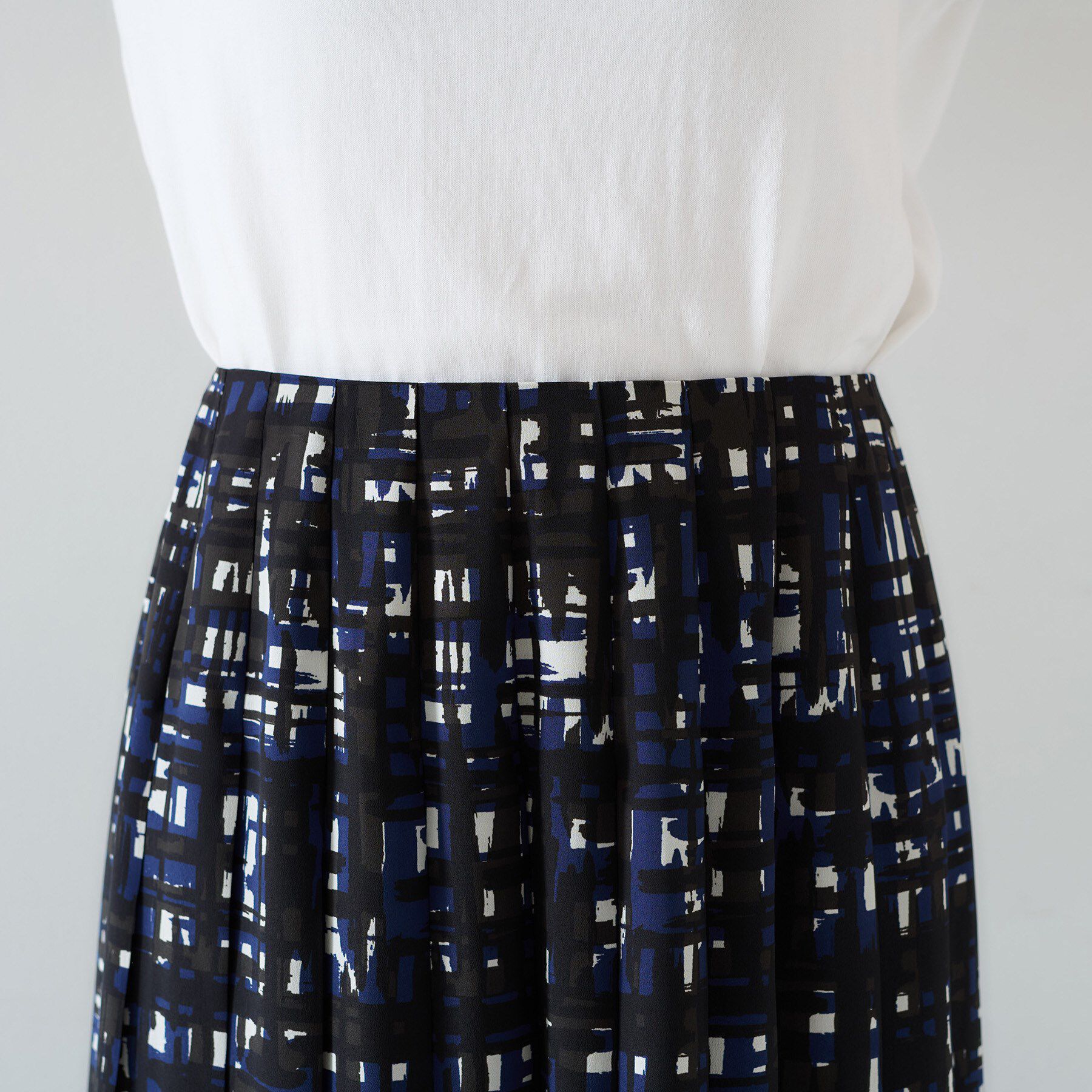 UNTITLED「【セットアップ可能】チェックプリント プリーツスカート」|スカート|