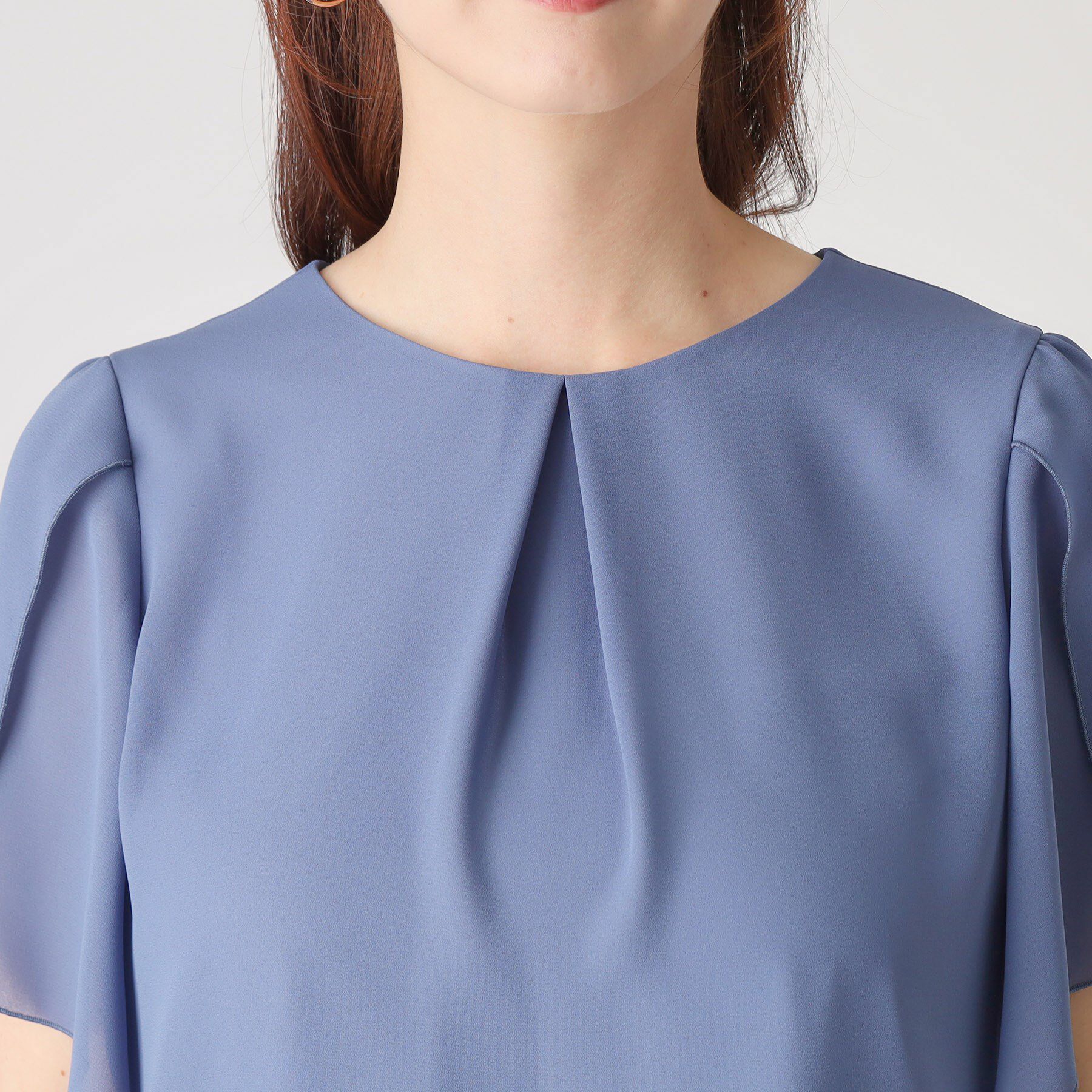 COUP DE CHANCE「【洗える／日本製】チューリップ袖ブラウス」|シャツ・ブラウス|