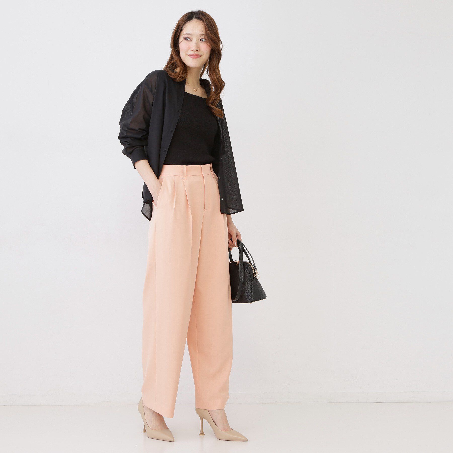 COUP DE CHANCE「【手洗い可/スクエアネック 】ノースリーブリブトップス」|ニット・セーター|