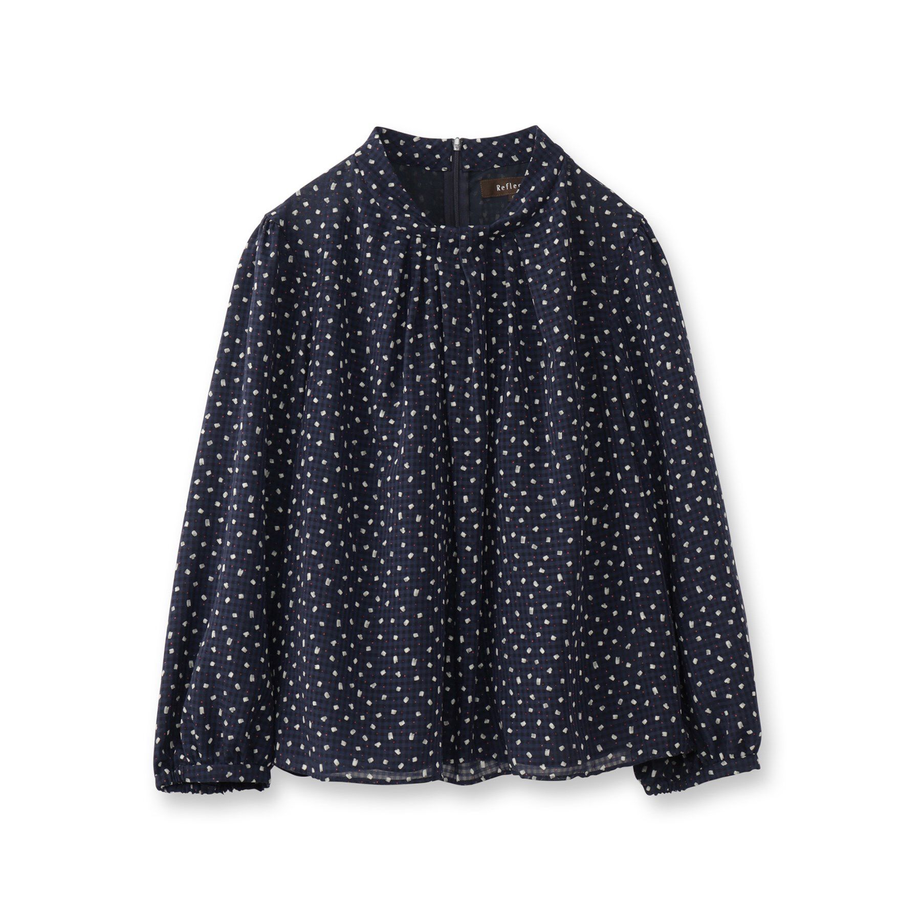 Reflect「【マシンウォッシュ可／セットアップ可能】コツキ柄プリントブラウス」|シャツ・ブラウス|