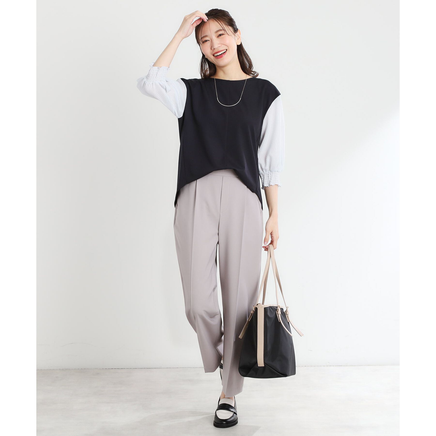 Reflect「【マシンウォッシュ可／セットアップ可能】ストレートシルエットパンツ」|その他|