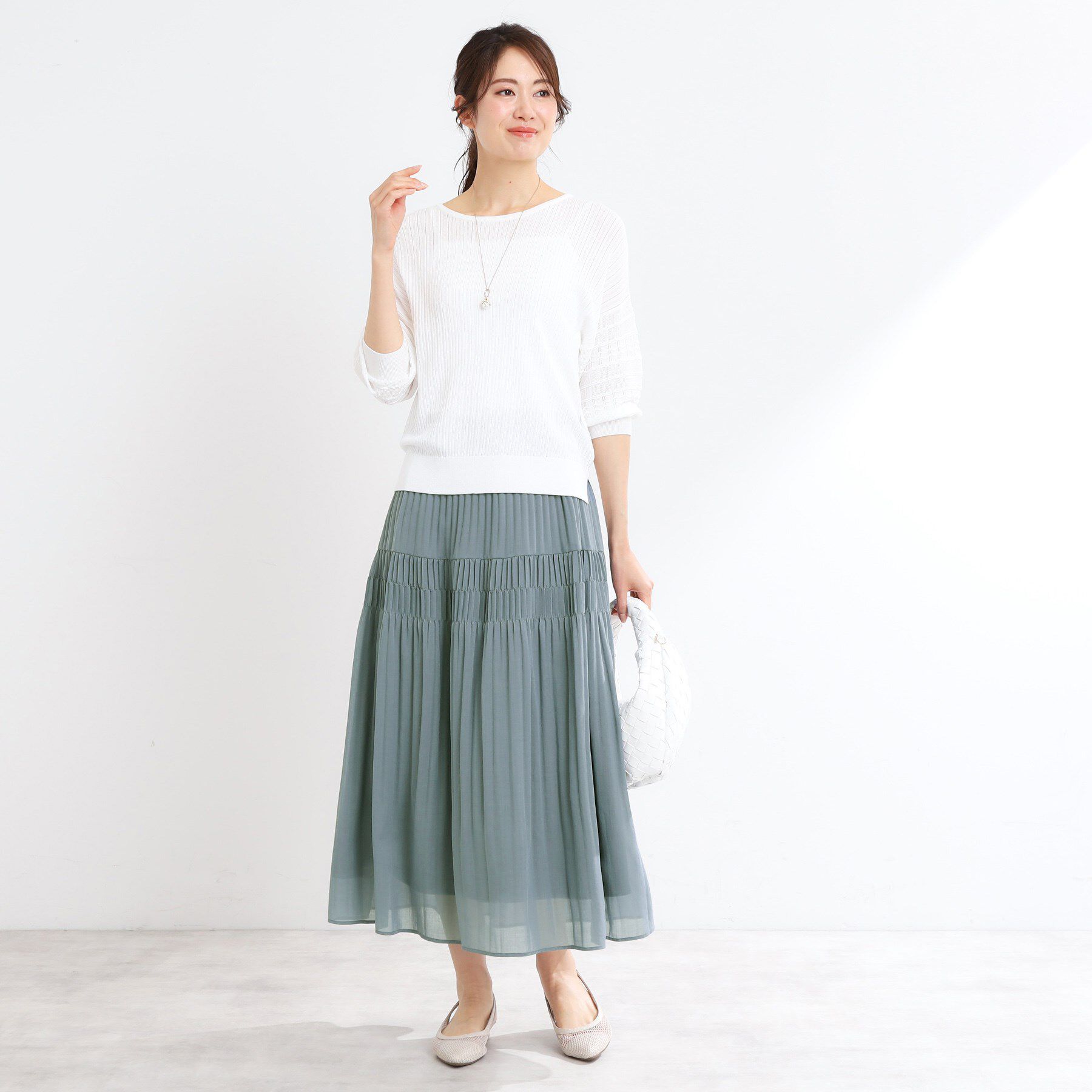 Reflect「【マシンウォッシュ可】プリーツティアードスカート」|スカート|