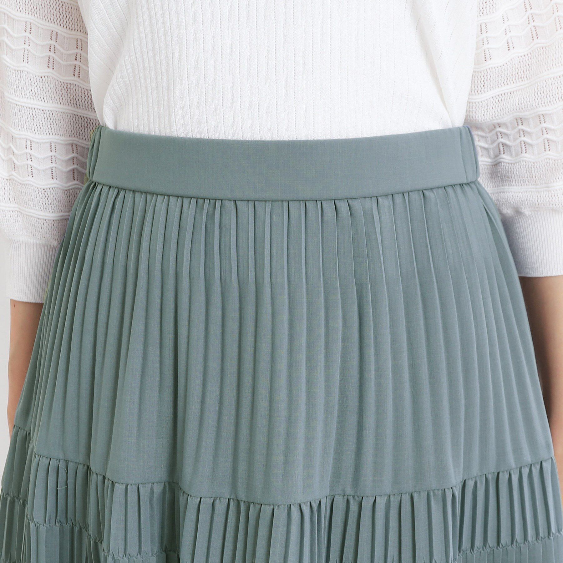 Reflect「【マシンウォッシュ可】プリーツティアードスカート」|スカート|