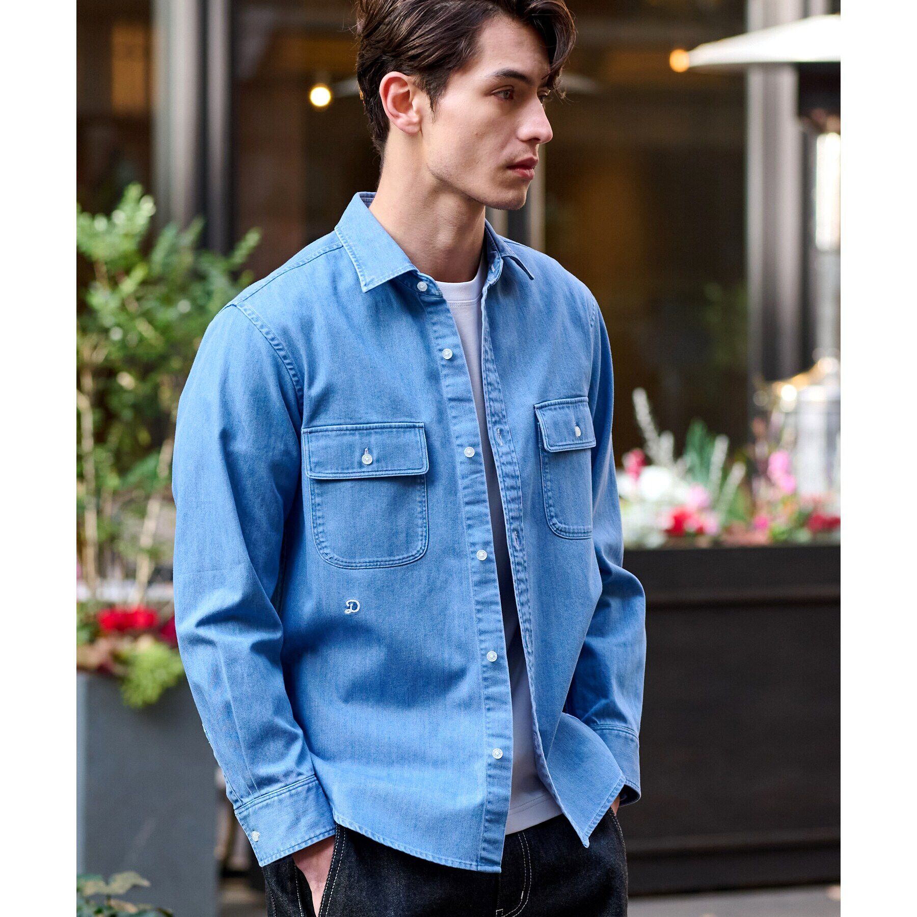 DRESSTERIOR「【Safari5月号掲載】ダブルポケット デニムシャツ」|シャツ・ブラウス|