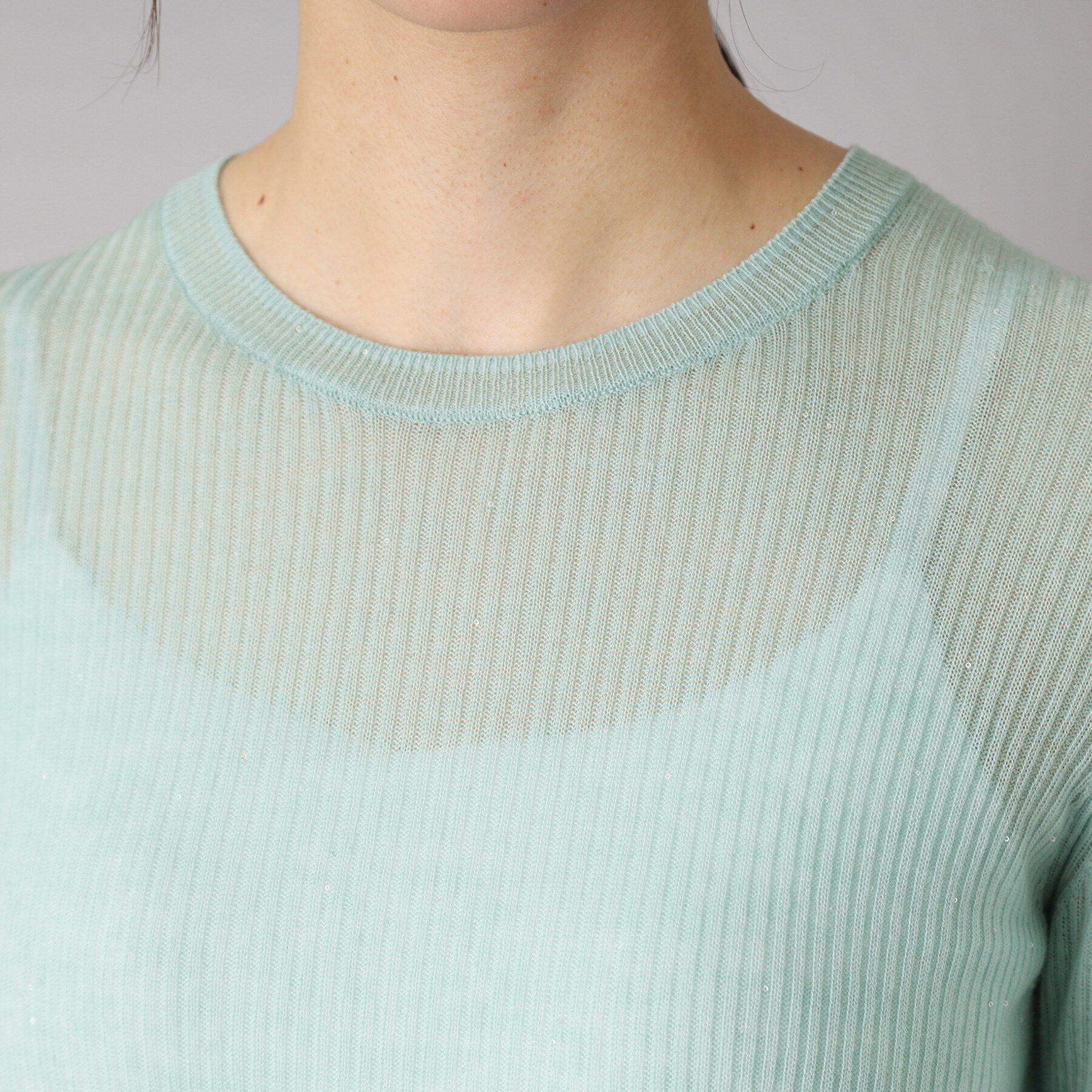 DRESSTERIOR「【エアリー素材/華やか】スパンコールシアーニット」|ニット・セーター|