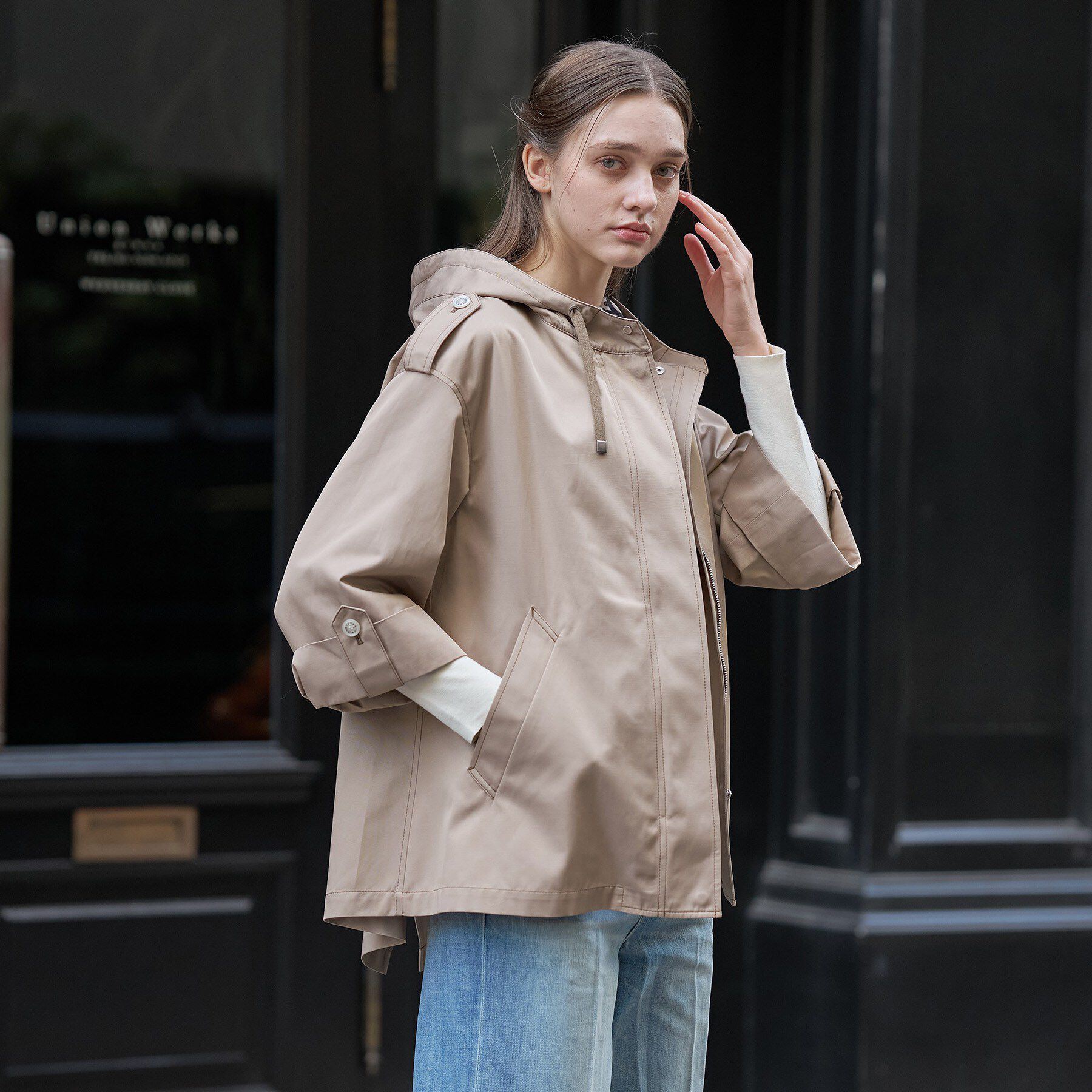 DRESSTERIOR「【撥水素材】Aラインモッズコート」|ブルゾン・スタジャン|