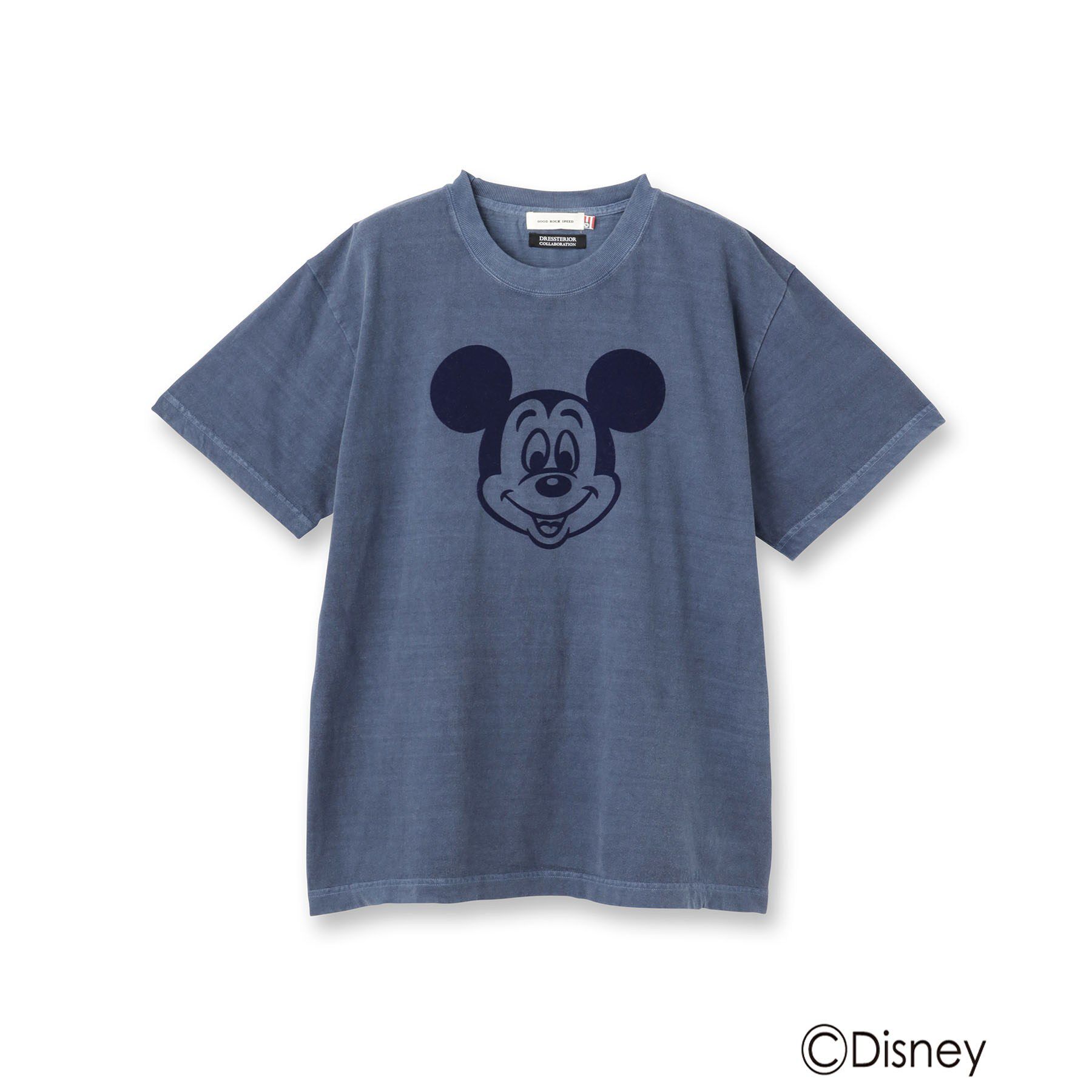 DRESSTERIOR「GOOD ROCK SPEED（グッドロックスピード）【別注】ミッキーTシャツ」|Tシャツ・カットソー|サックスブルー(09