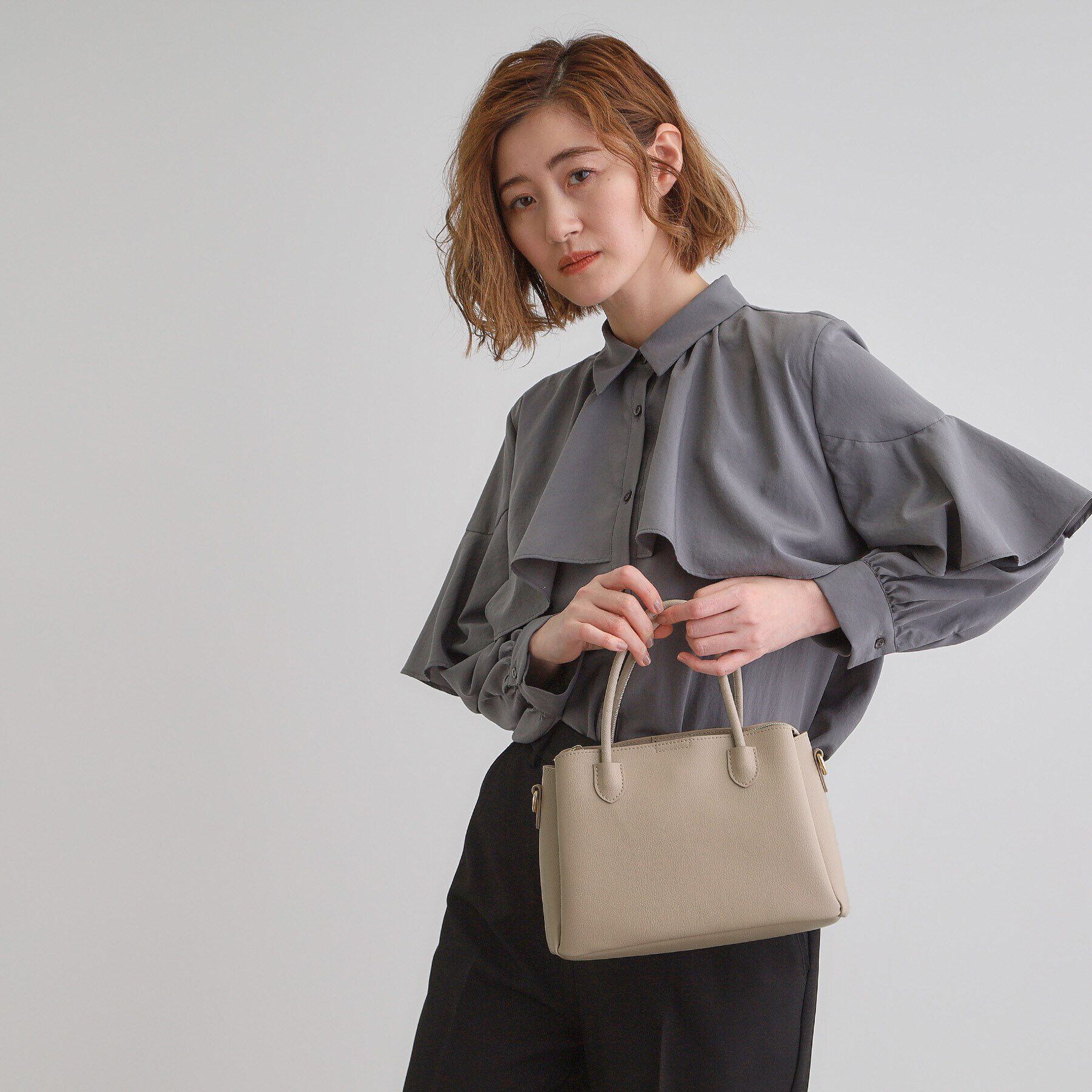 grove「【人間工学・軽量】ロープハンドル2WAYトート」|トートバッグ|