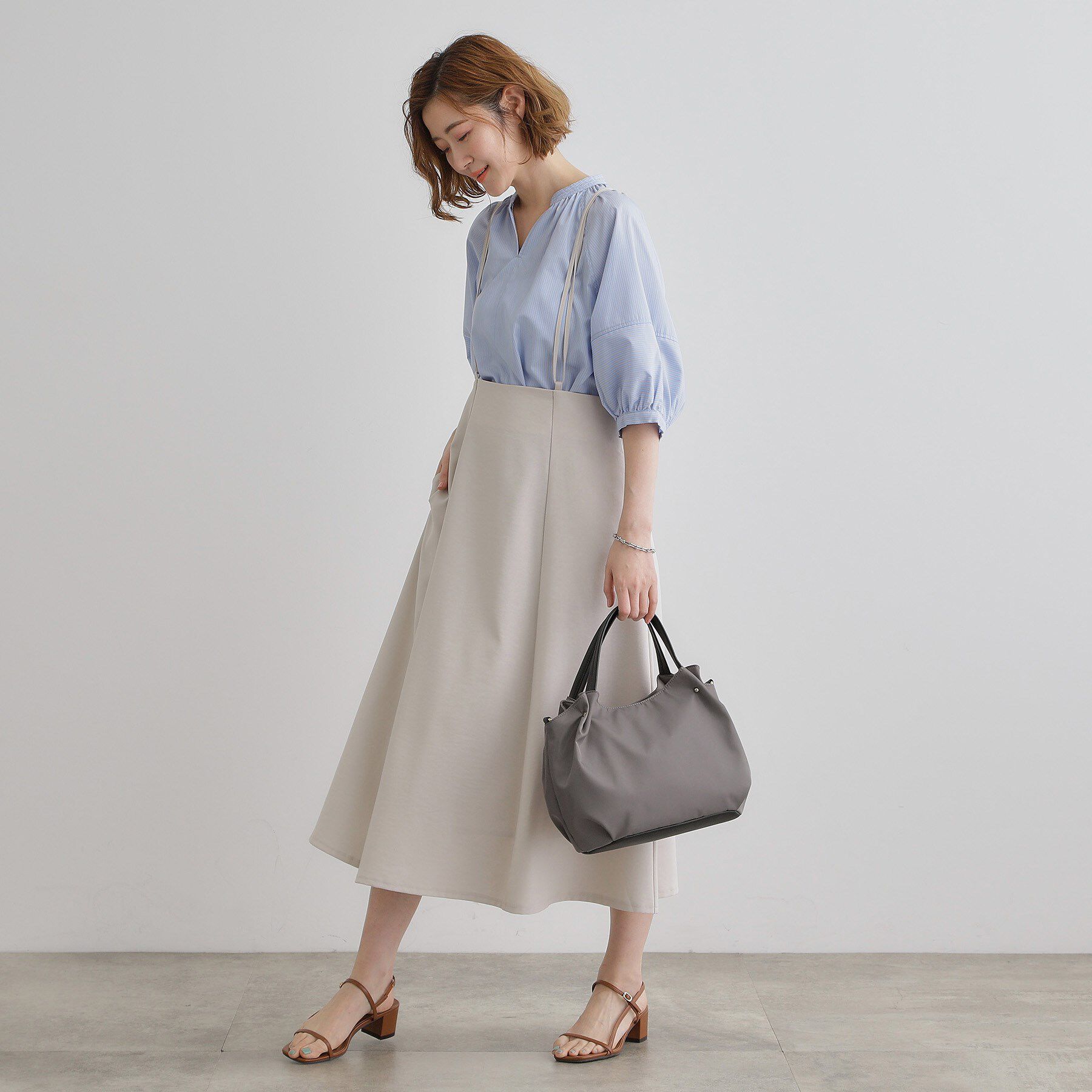 grove「【晴れの日も雨の日も】撥水タック3層2WAYトート」|トートバッグ|