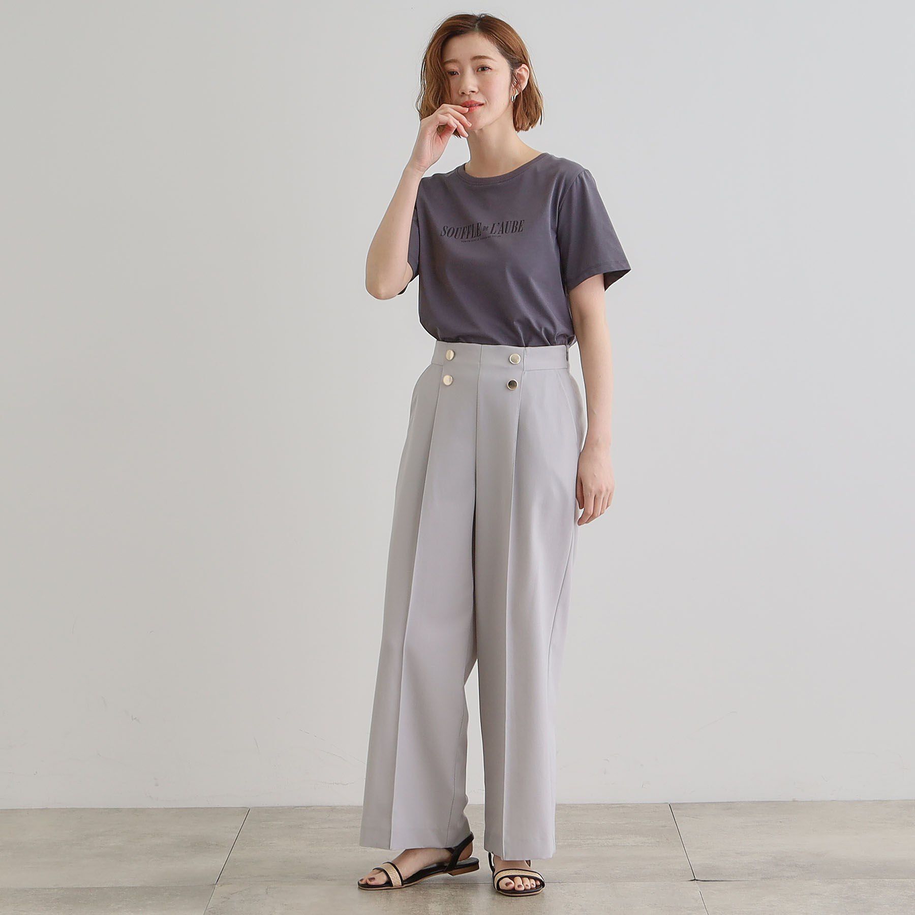 grove「さらっと快適　ピンタックマリンパンツ」|その他|