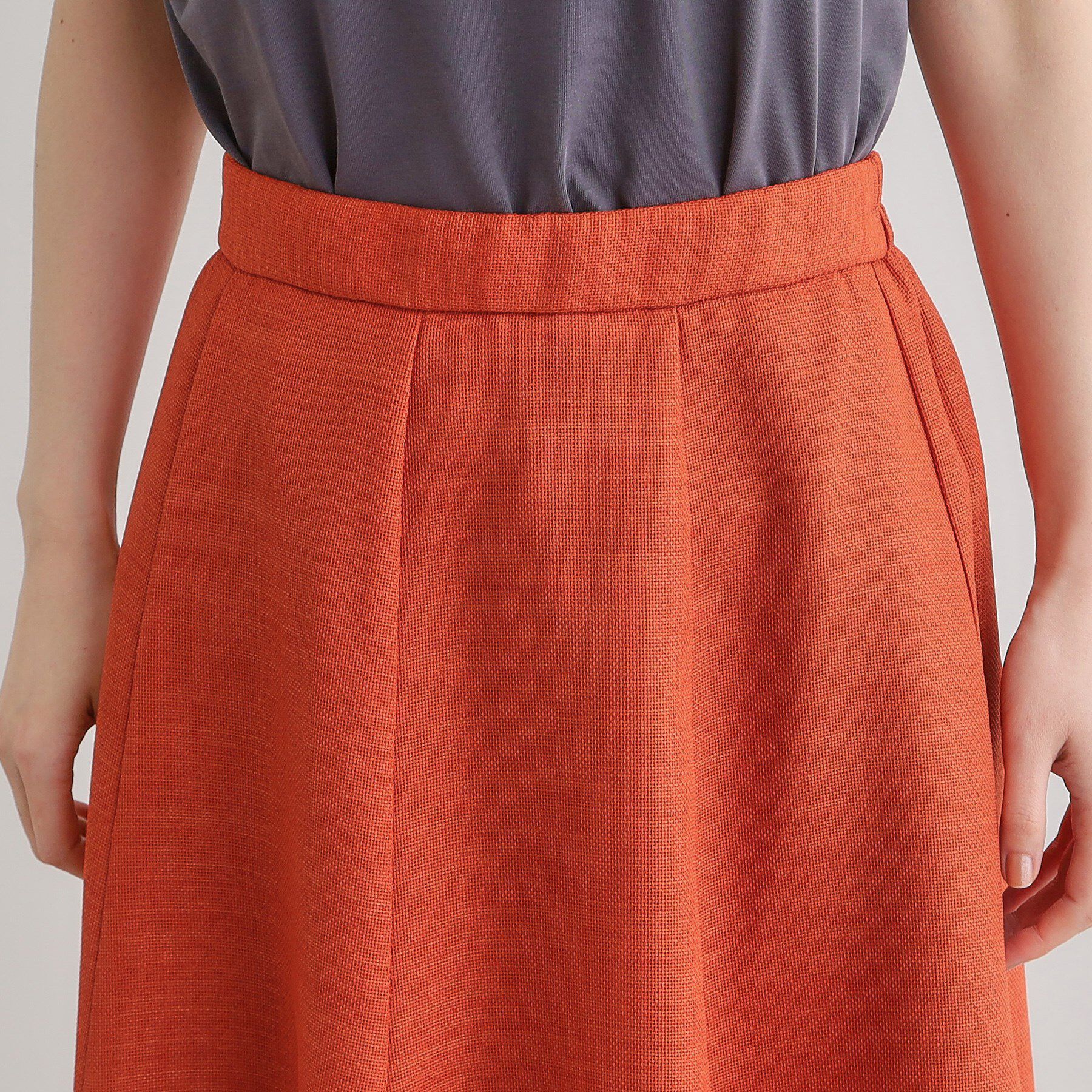 grove「【大人のリゾートスタイル/SETUP】麻調フレアスカート」|スカート|