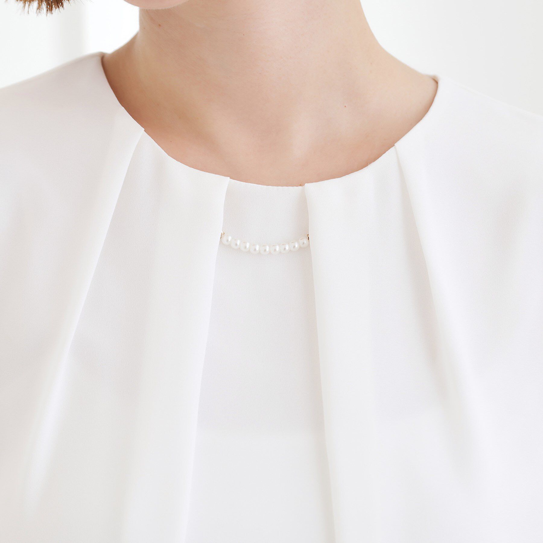 grove「【手洗いOK】パーツ付き裾バルーンブラウス」|シャツ・ブラウス|