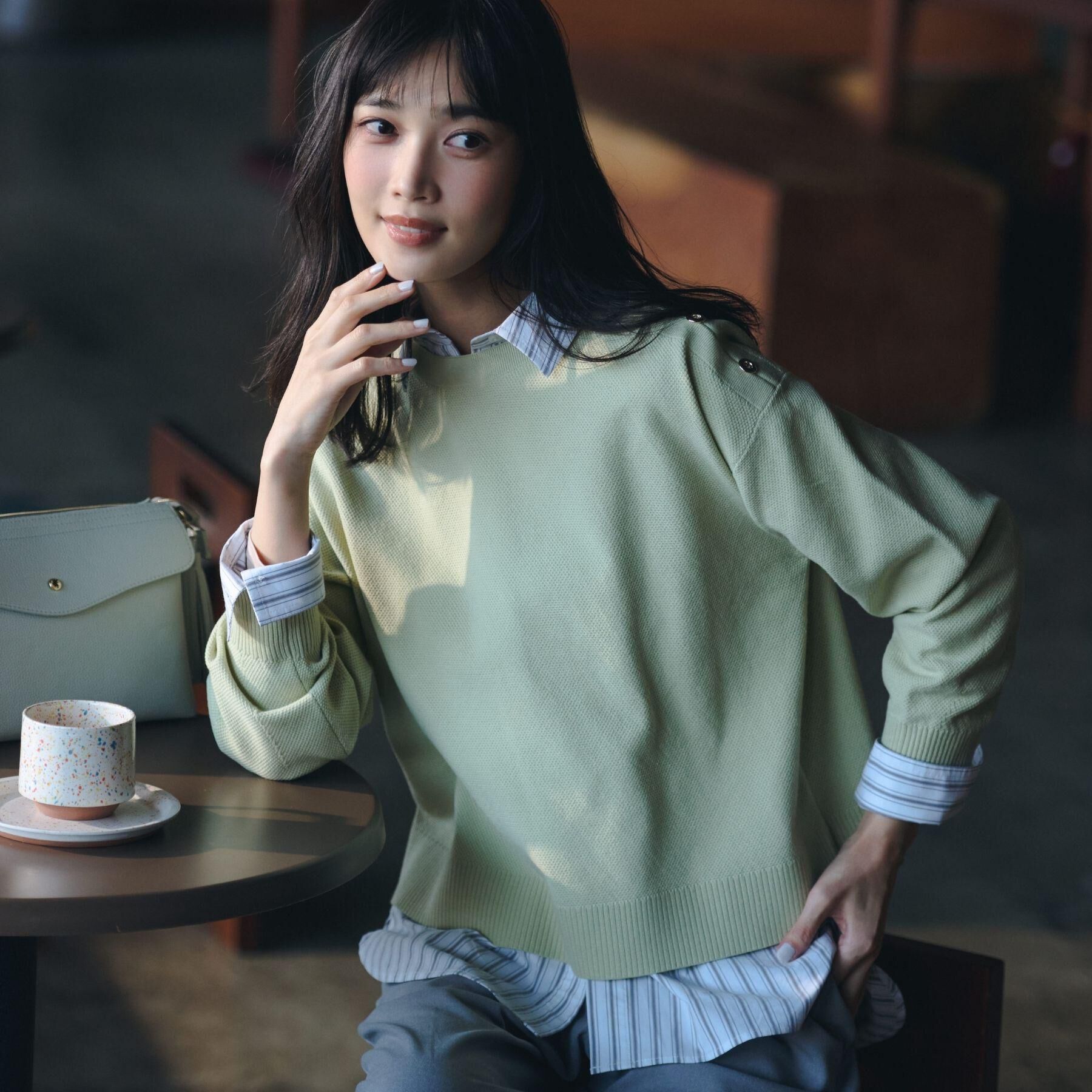 grove「一度着たら手放せない、驚きの伸びを備えたコットンナイロンストレッチシャツ」|シャツ・ブラウス|