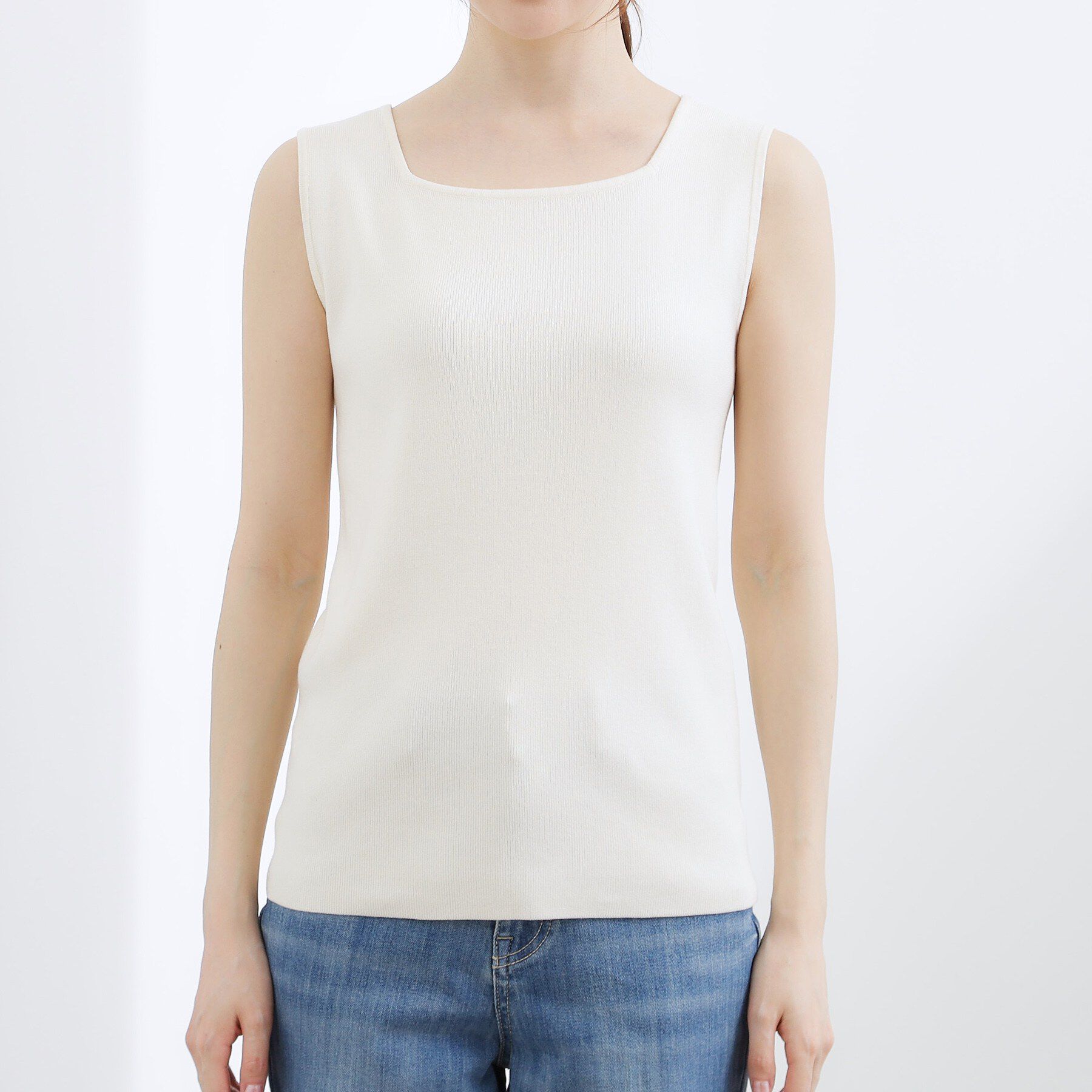 grove「2WAYスクエアニットタンク」|キャミソール|