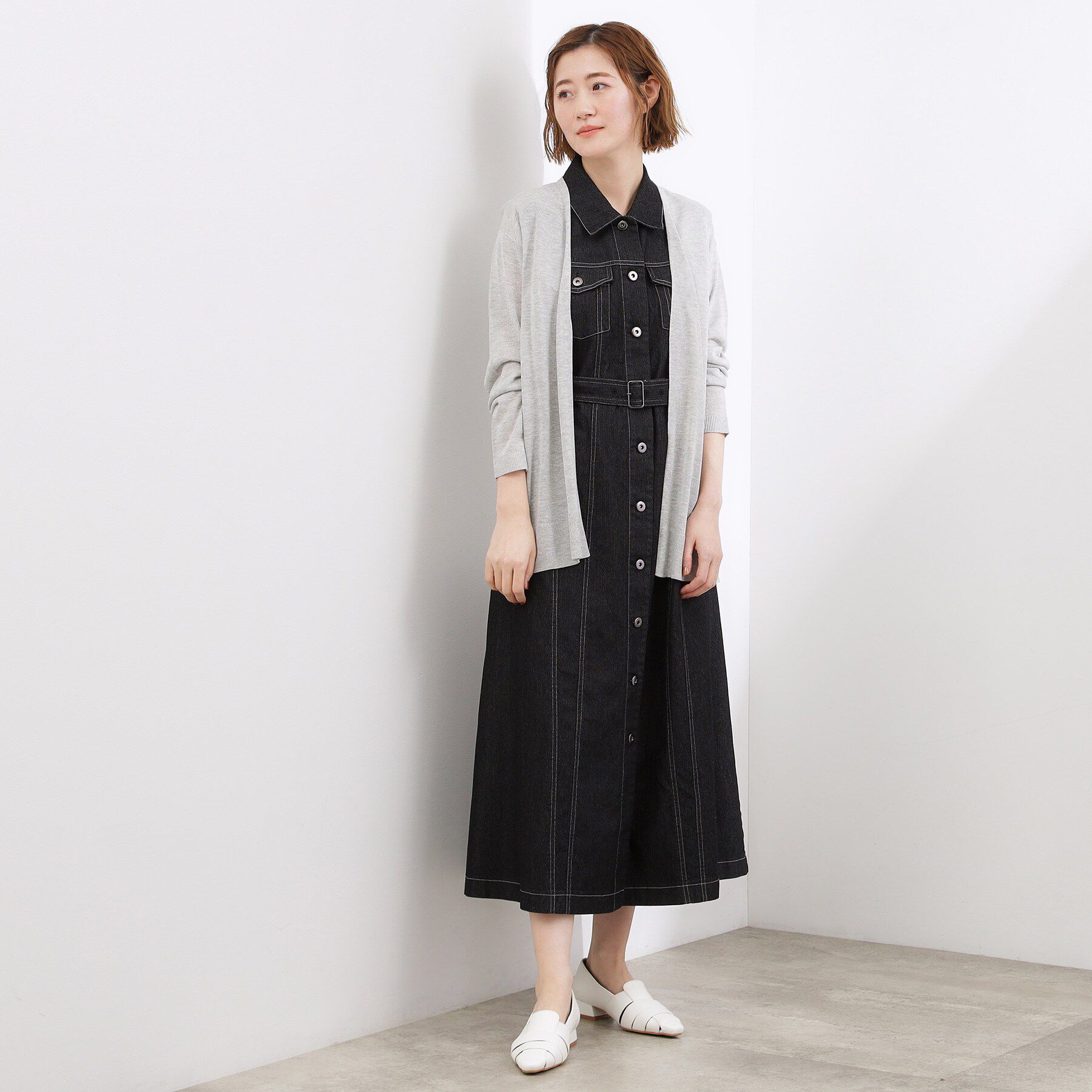 grove「【接触冷感／UVカットetc】ベーシックロングカーディガン」|カーディガン|