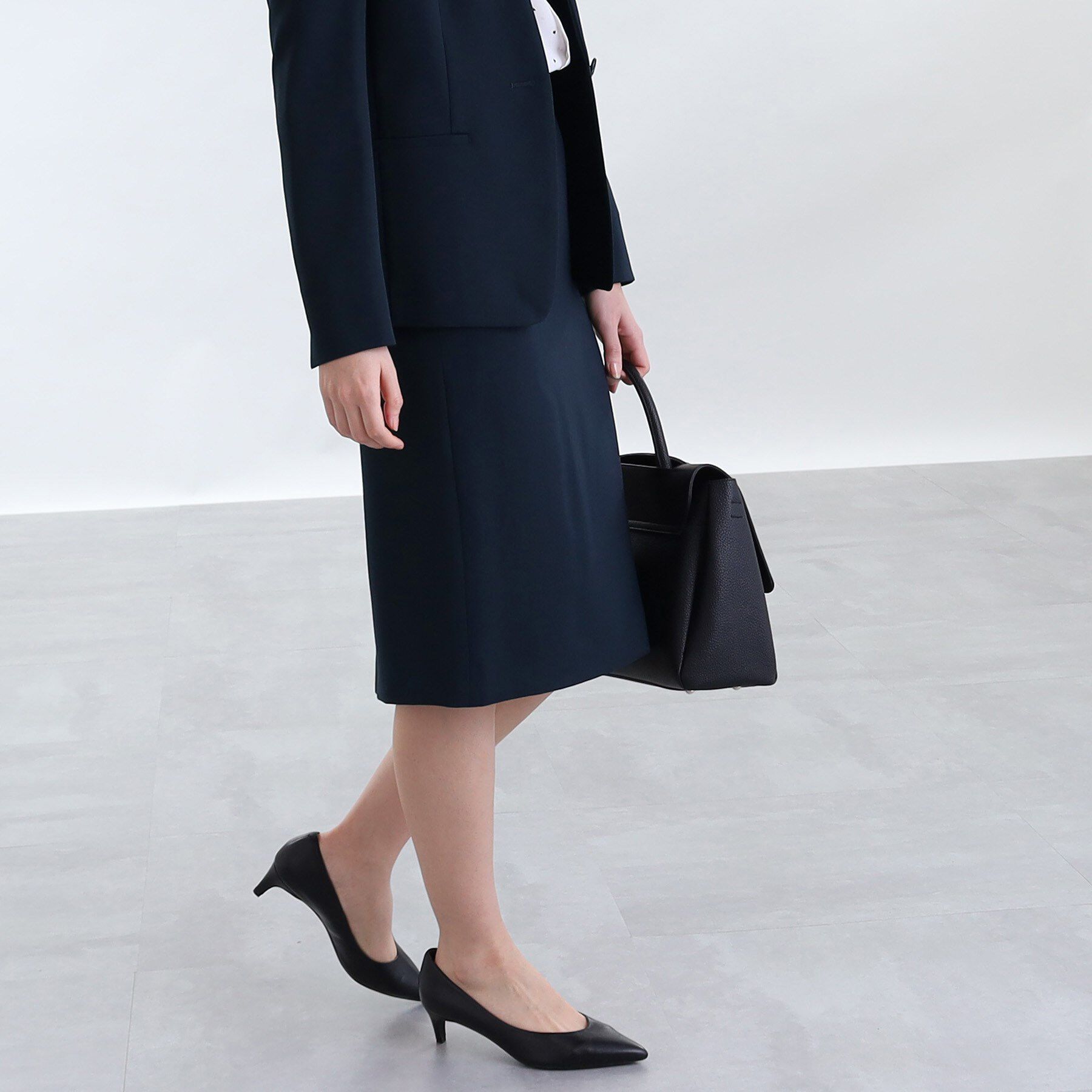 INDIVI「【定番スーツ／UVケア／イージーケア／洗える】ウール調ストレートスカート」|スーツ|