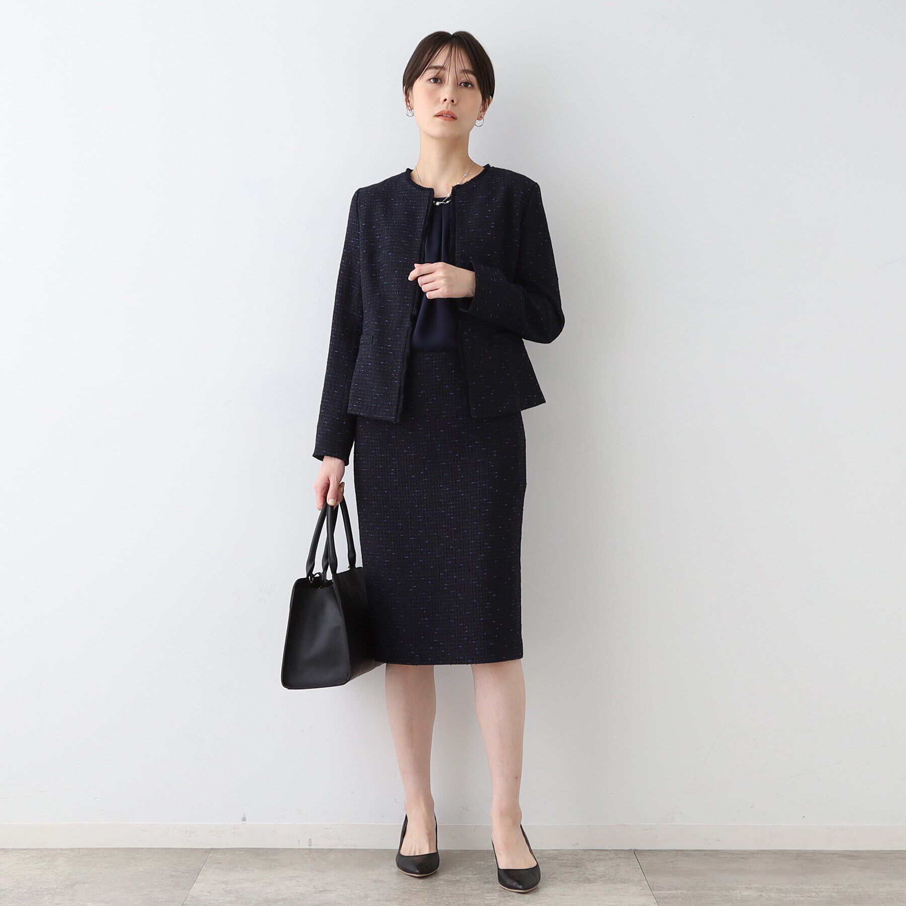 INDIVI「【日本製／オリジナル素材】ツィードジャケット」|スーツ|