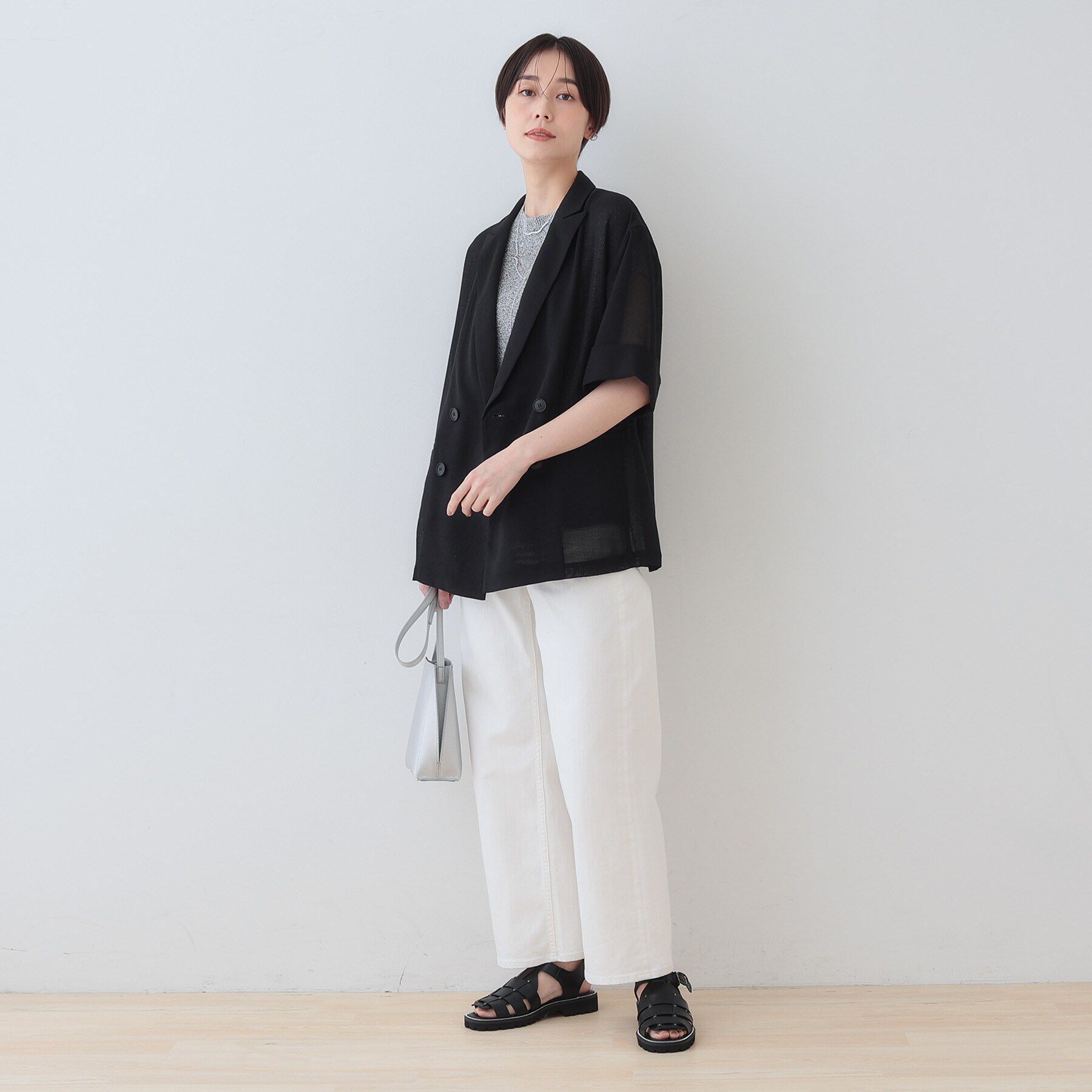 INDIVI「【合皮】グルカフラットサンダル」|サンダル|