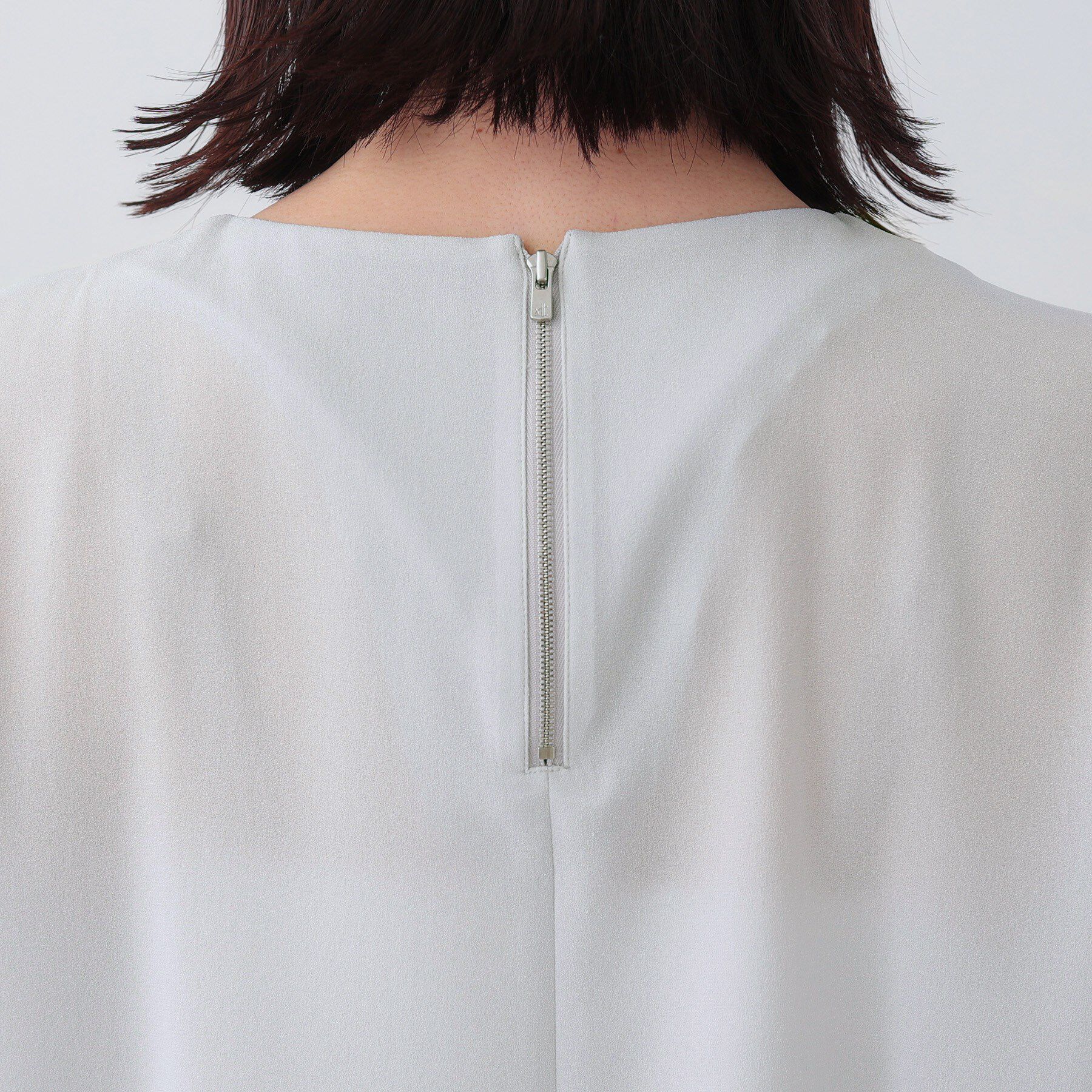 INDIVI「【日本製／トリアセテート混】アシメラインブラウス」|シャツ・ブラウス|