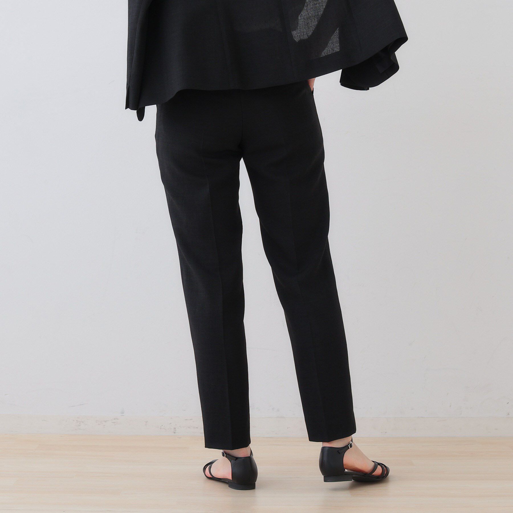 INDIVI「【日本製】リネンライクテーパードパンツ」|その他|