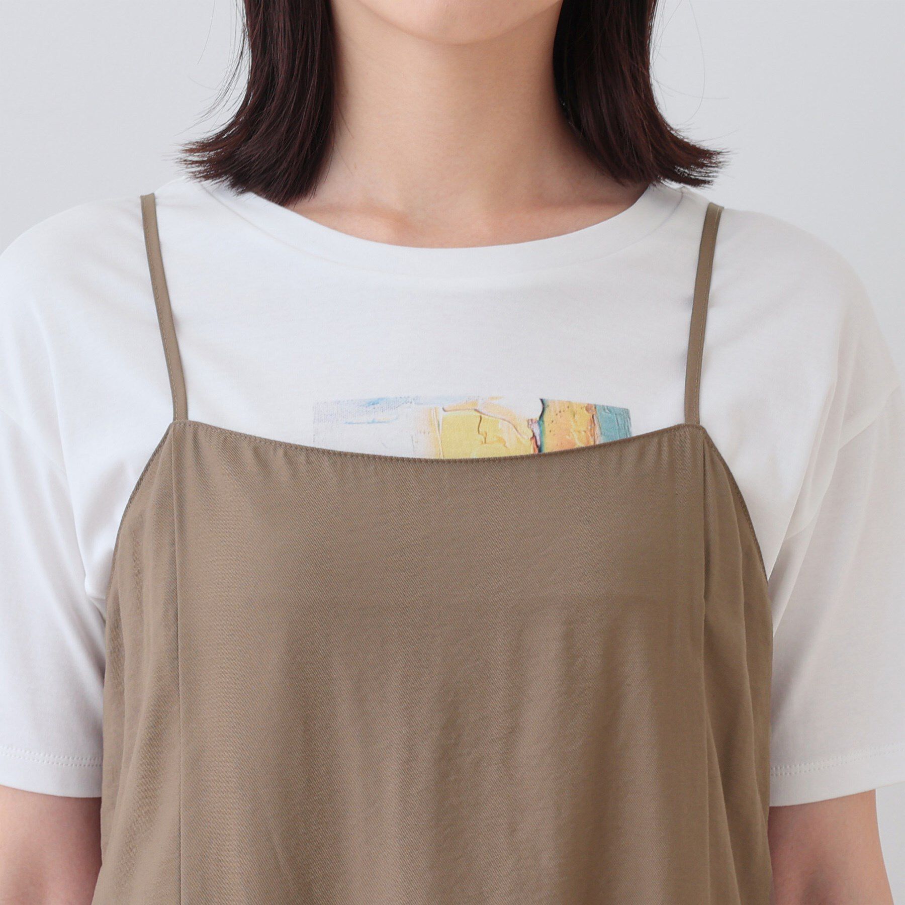 INDIVI「ワッシャーキャミワンピース」|ワンピース|