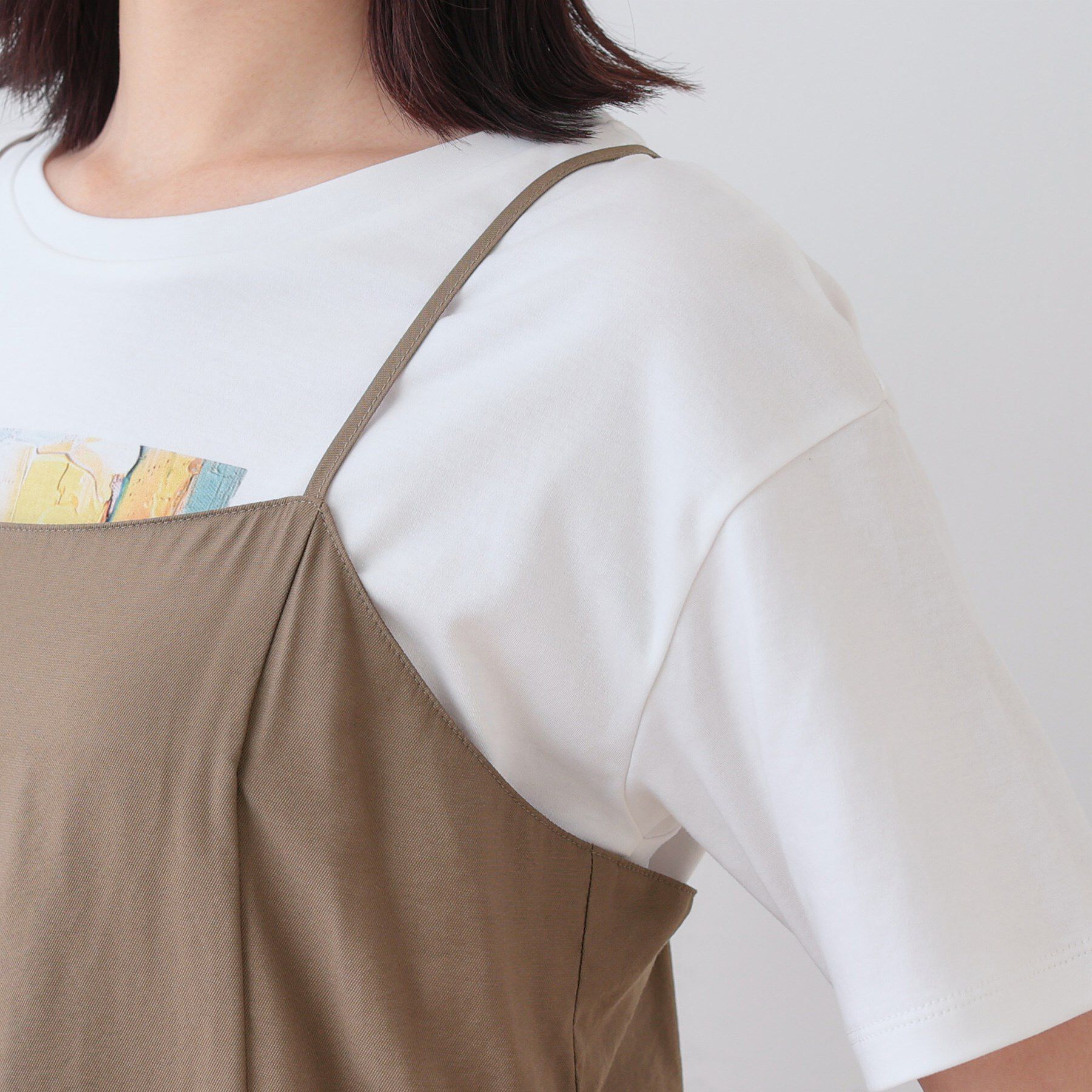 INDIVI「ワッシャーキャミワンピース」|ワンピース|