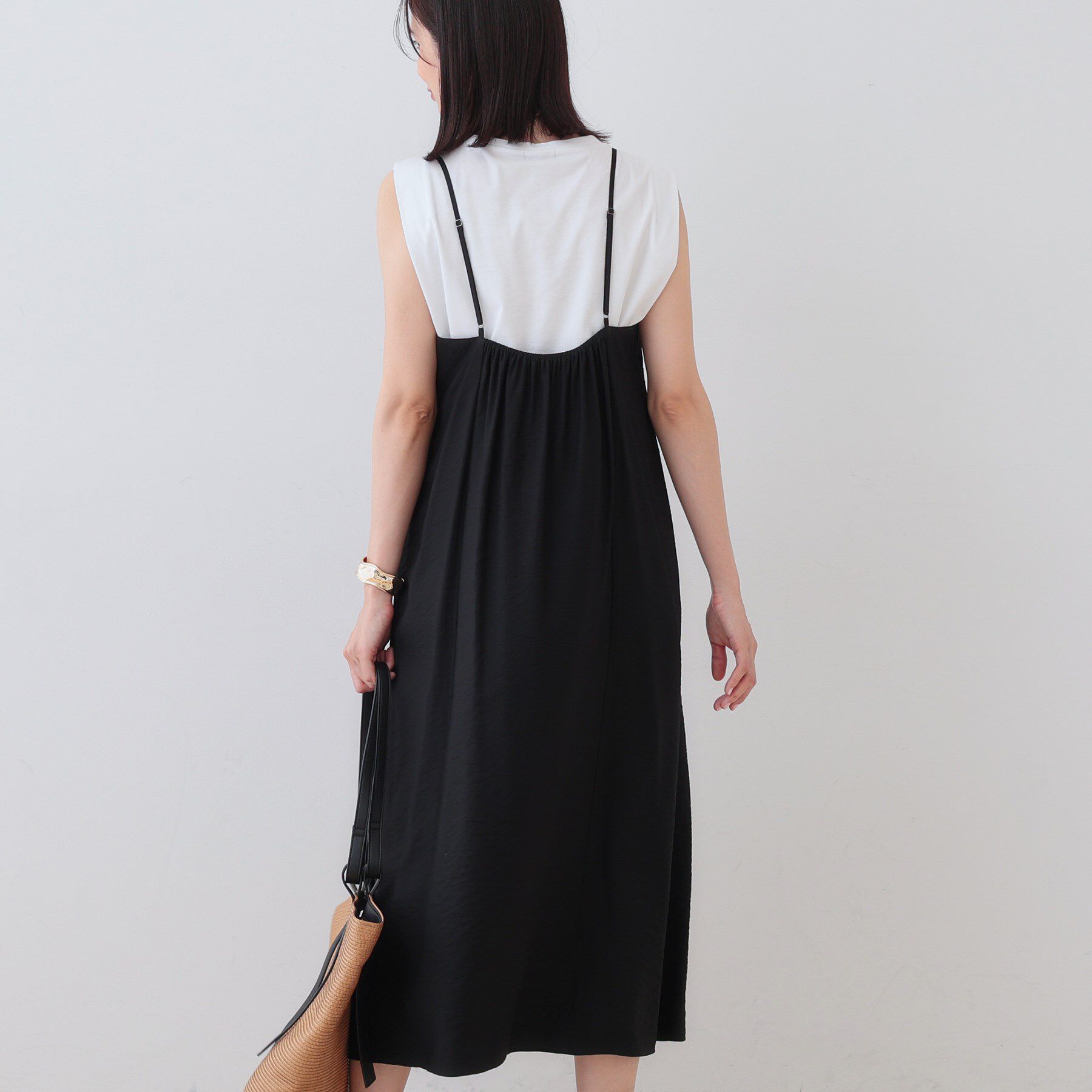 INDIVI「ワッシャーキャミワンピース」|ワンピース|