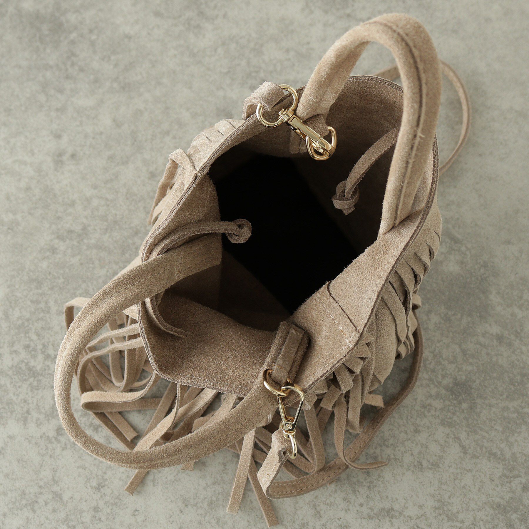 GALLEST「スエードフリンジバッグ」|ハンドバッグ|