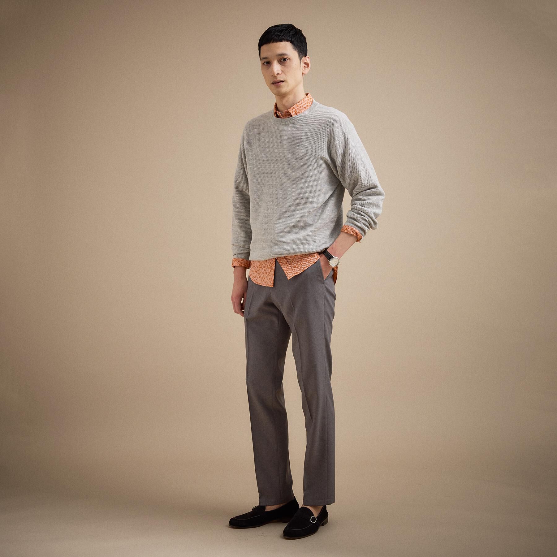 TAKEO KIKUCHI「カラーメランジ プルオーバーニット」|ニット・セーター|