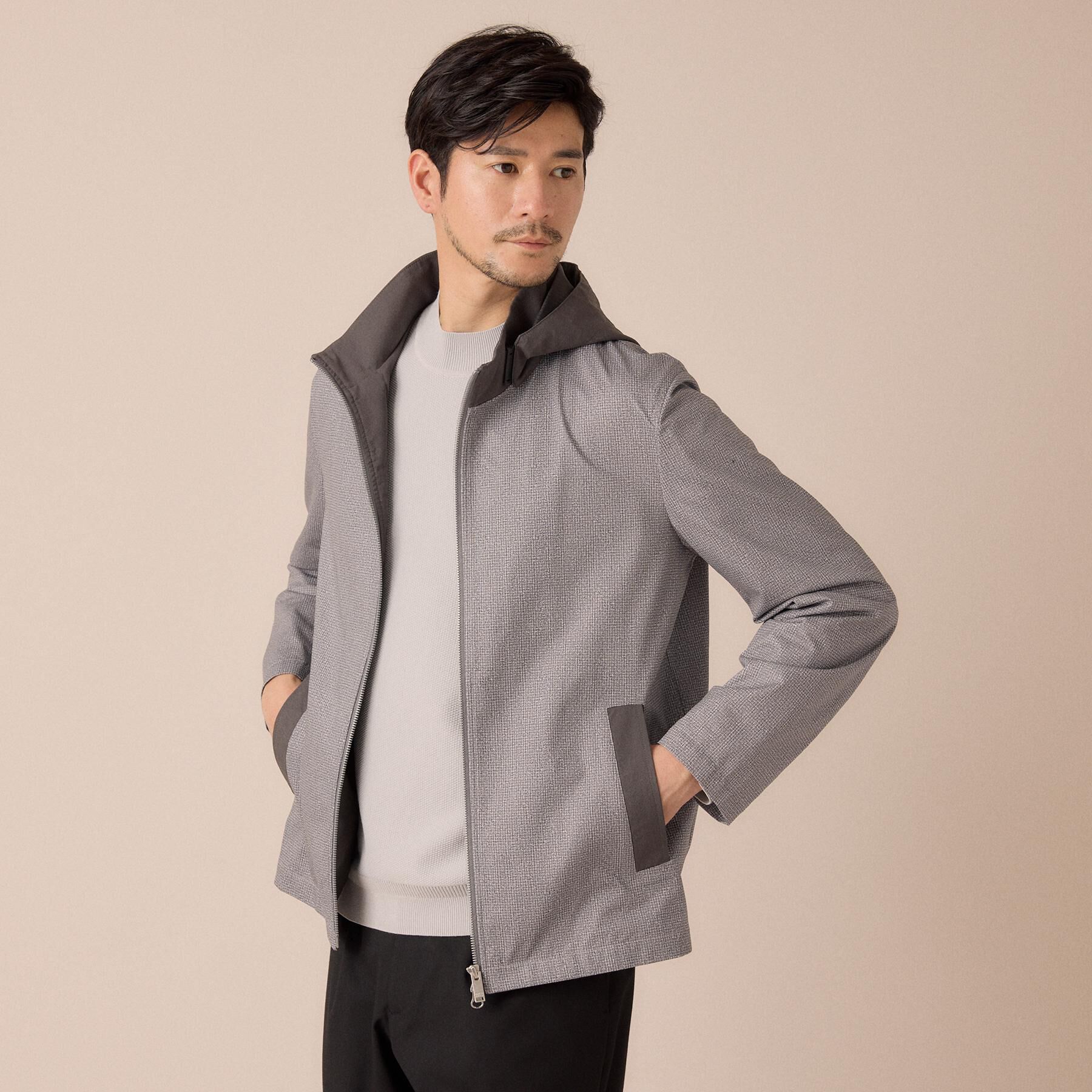 TAKEO KIKUCHI「モックネック 鹿の子 ニット プルオーバー」|ニット・セーター|