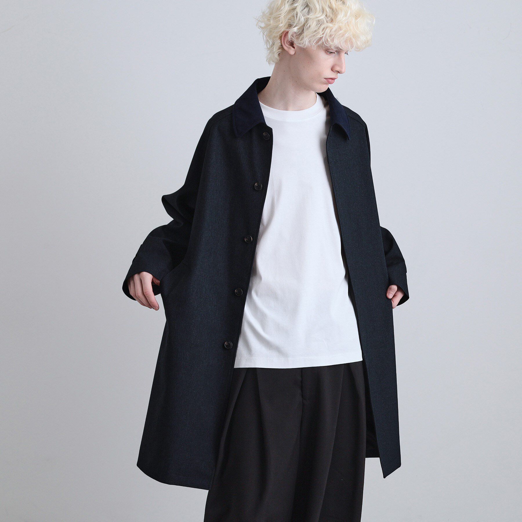 tk.TAKEO KIKUCHI「サキソニーコート」|ステンカラーコート|