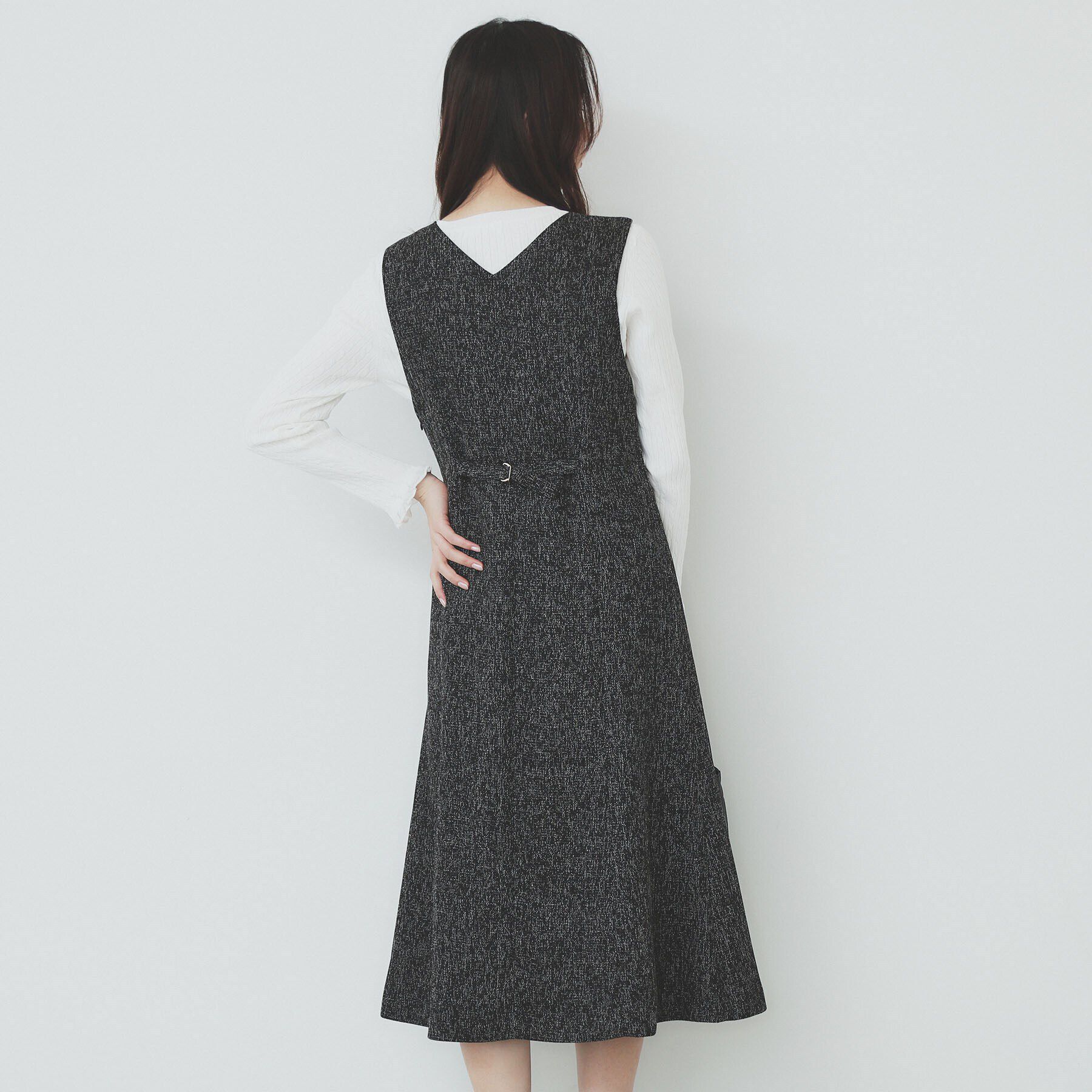 index「サマーツイードジャンパースカート【洗濯機洗い可/イージーアイロン】」|ワンピース|