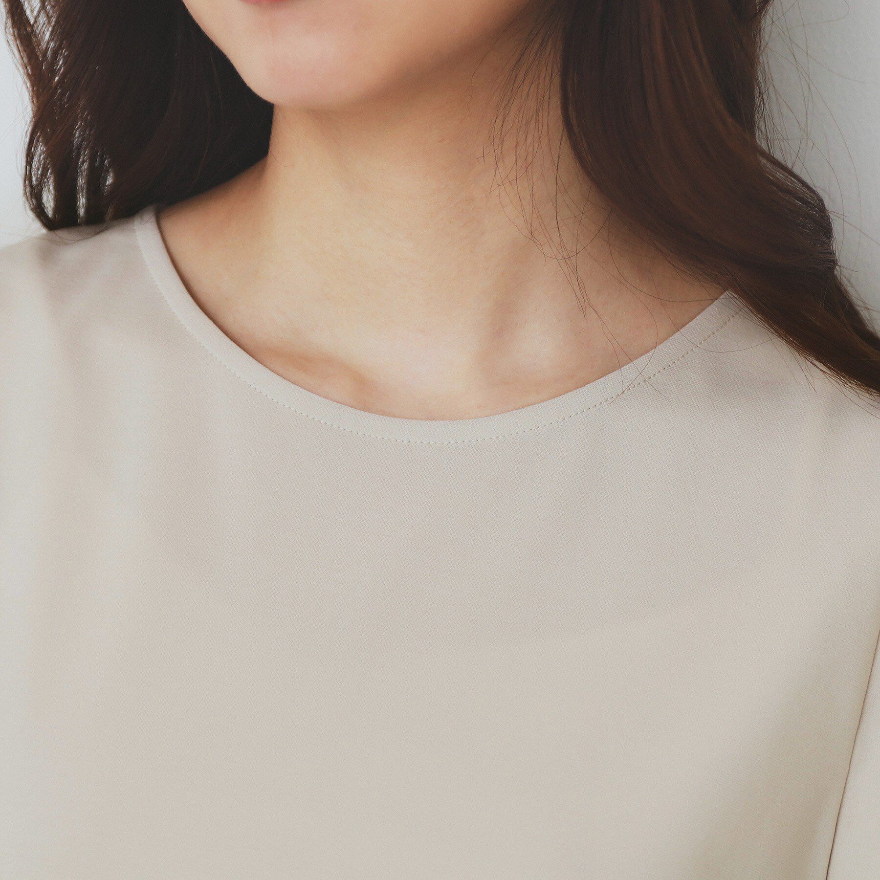 index「バイカラーフレアスリーブトップス【洗濯機洗い可】」|Tシャツ・カットソー|