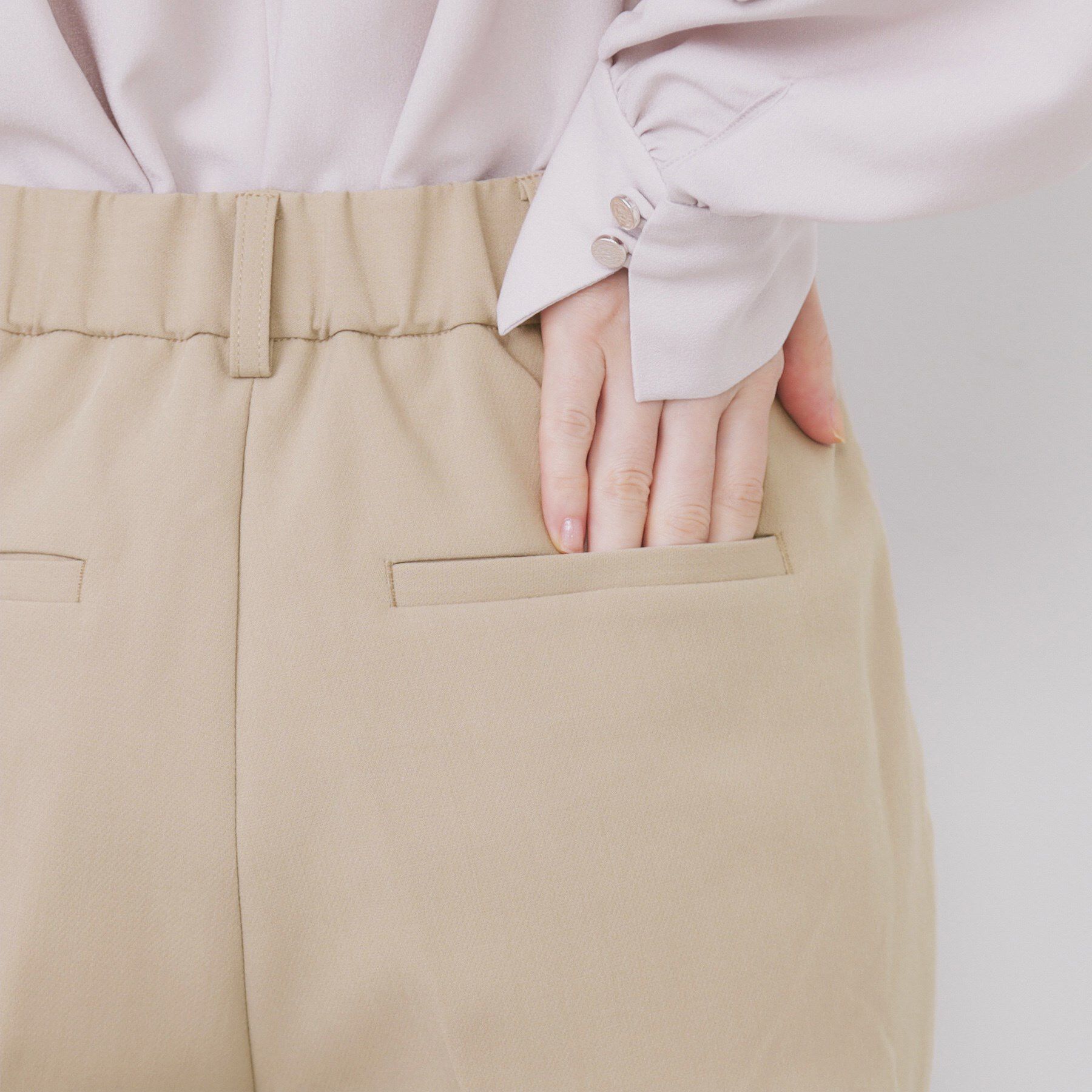 index「《丈が選べる》ストレッチテーパードパンツ/セットアップ対応【洗濯機OK/防シワ】」|その他|