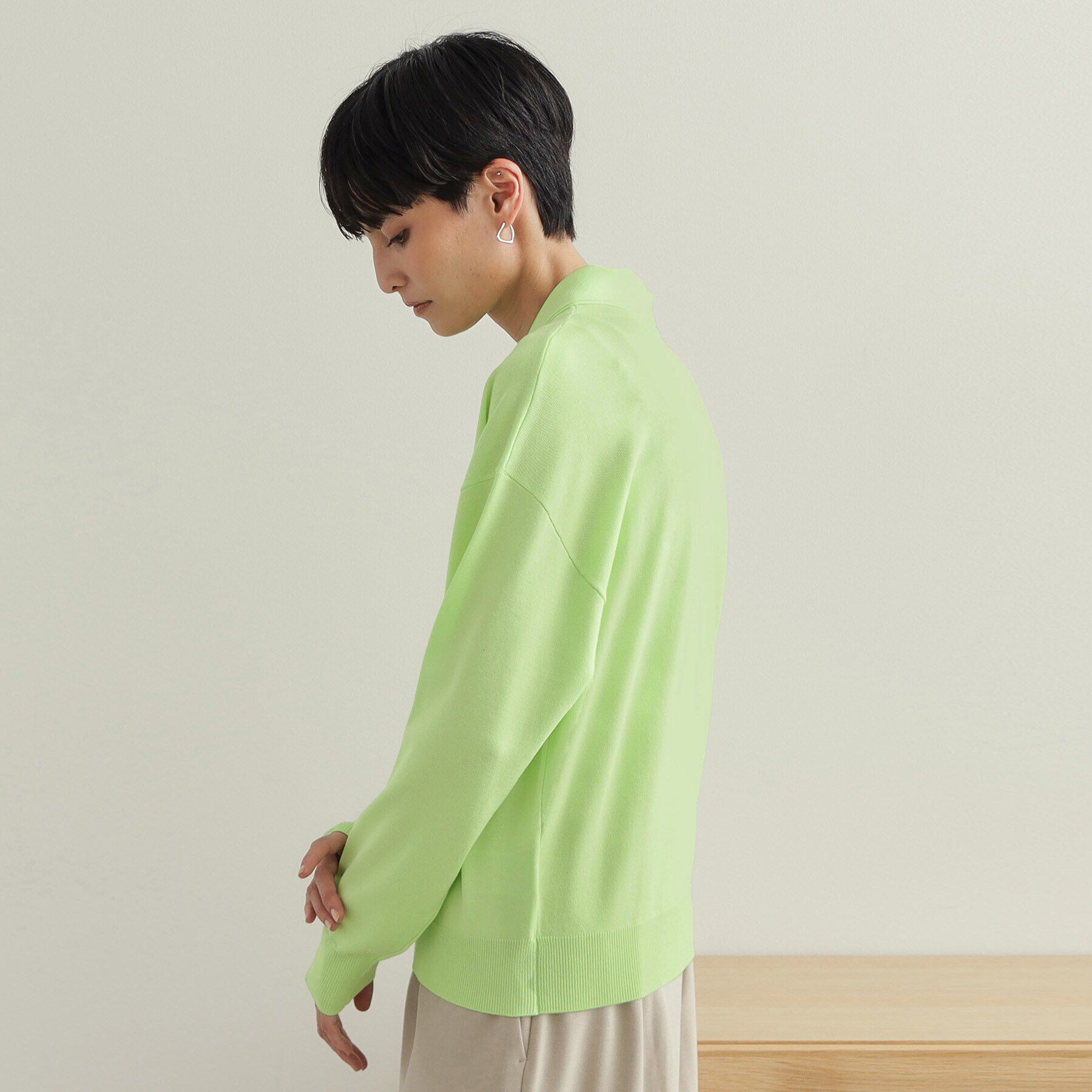 OPAQUE.CLIP「ボウタイニット【洗濯洗い可/抗ピル】」|ニット・セーター|