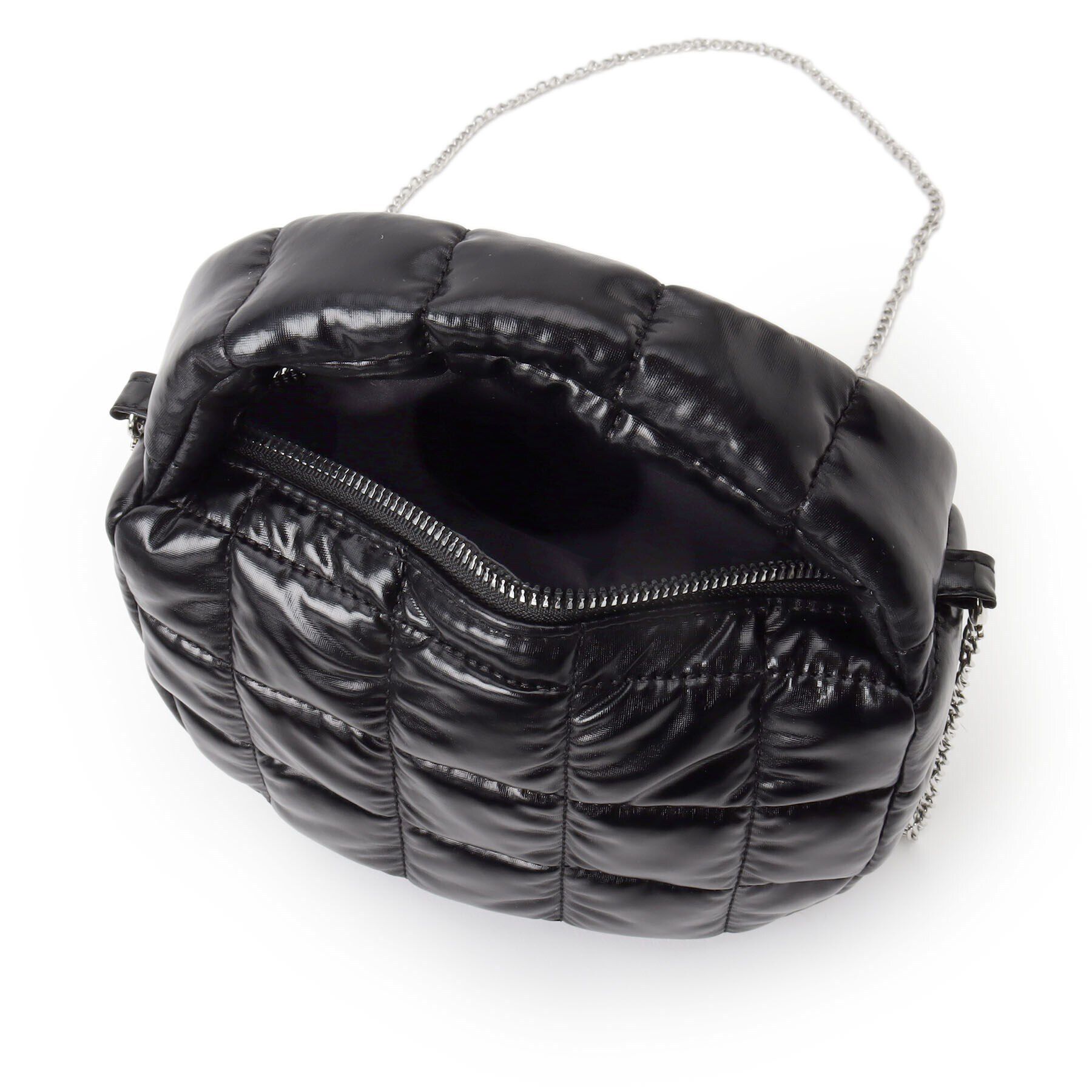 OPAQUE.CLIP「【2WAY】スクエアキルティングシャイニーミニショルダーバッグ」|ショルダー・メッセンジャー|