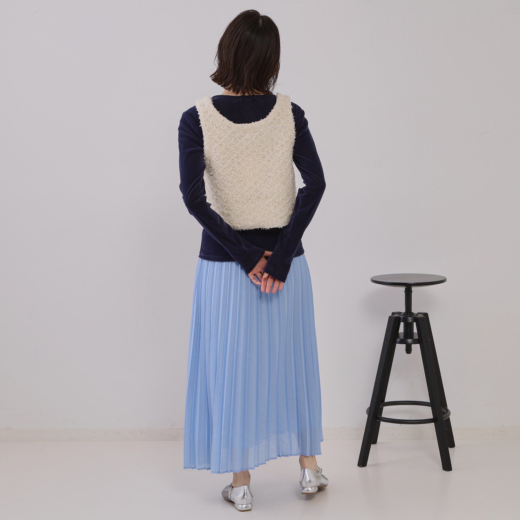 OPAQUE.CLIP「シアーベロアトップス【洗濯機洗い可】」|Tシャツ・カットソー|