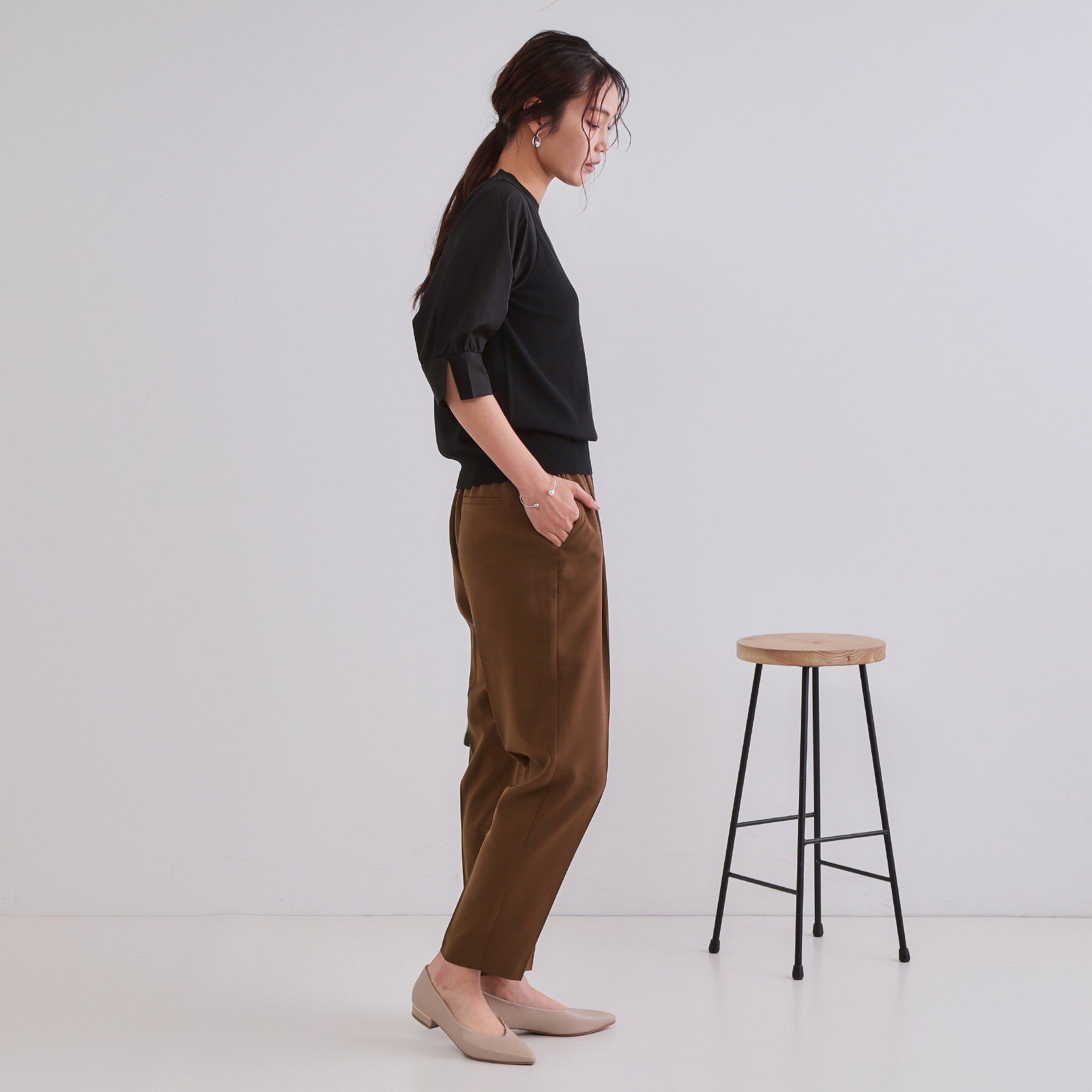 OPAQUE.CLIP「《6色展開/丈が選べる》美脚イージーテーパードパンツ/セットアップ対応【ストレッチ/洗濯機洗い可/防」|その他|