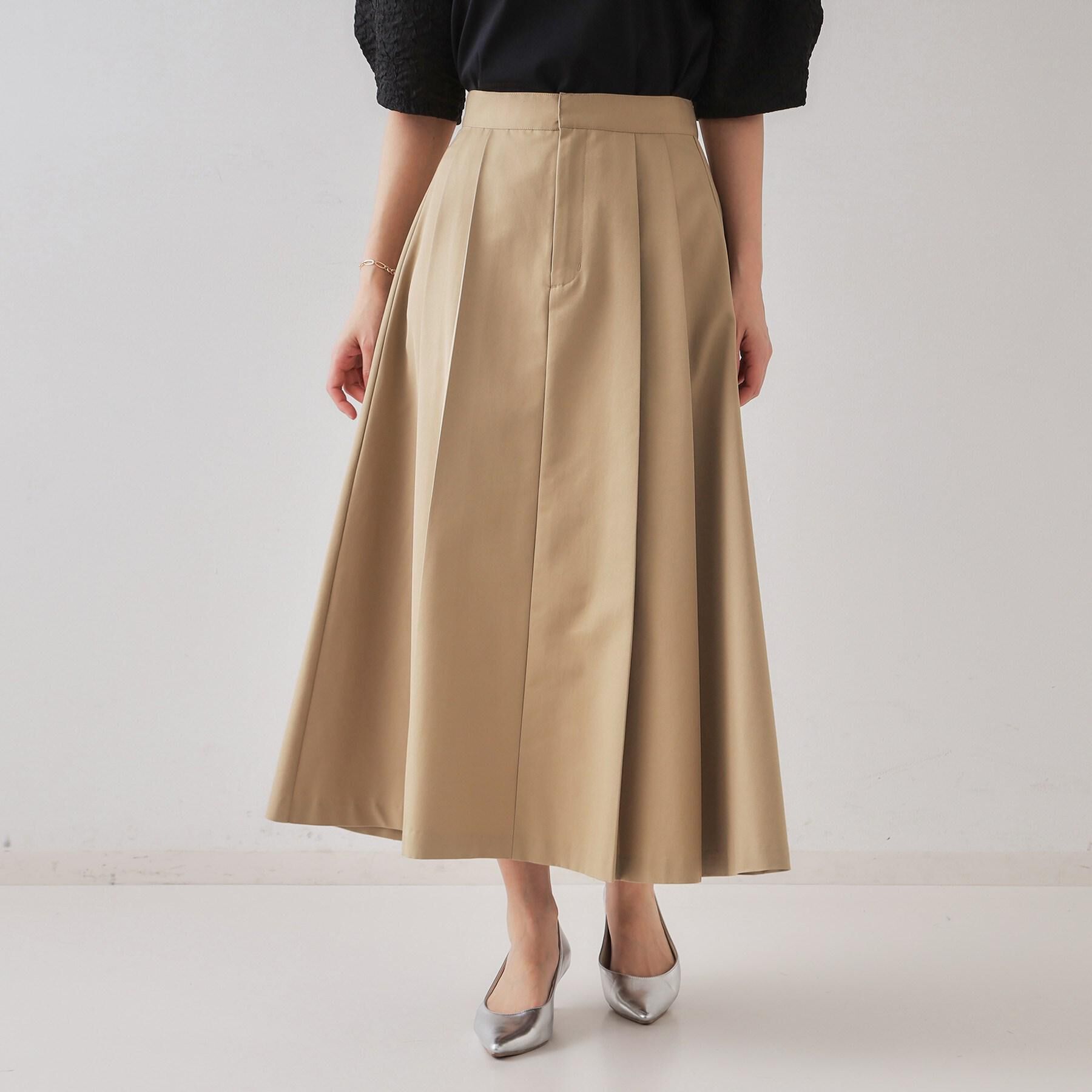 OPAQUE.CLIP「タックプリーツスカート【洗濯機洗い可】」|スカート|