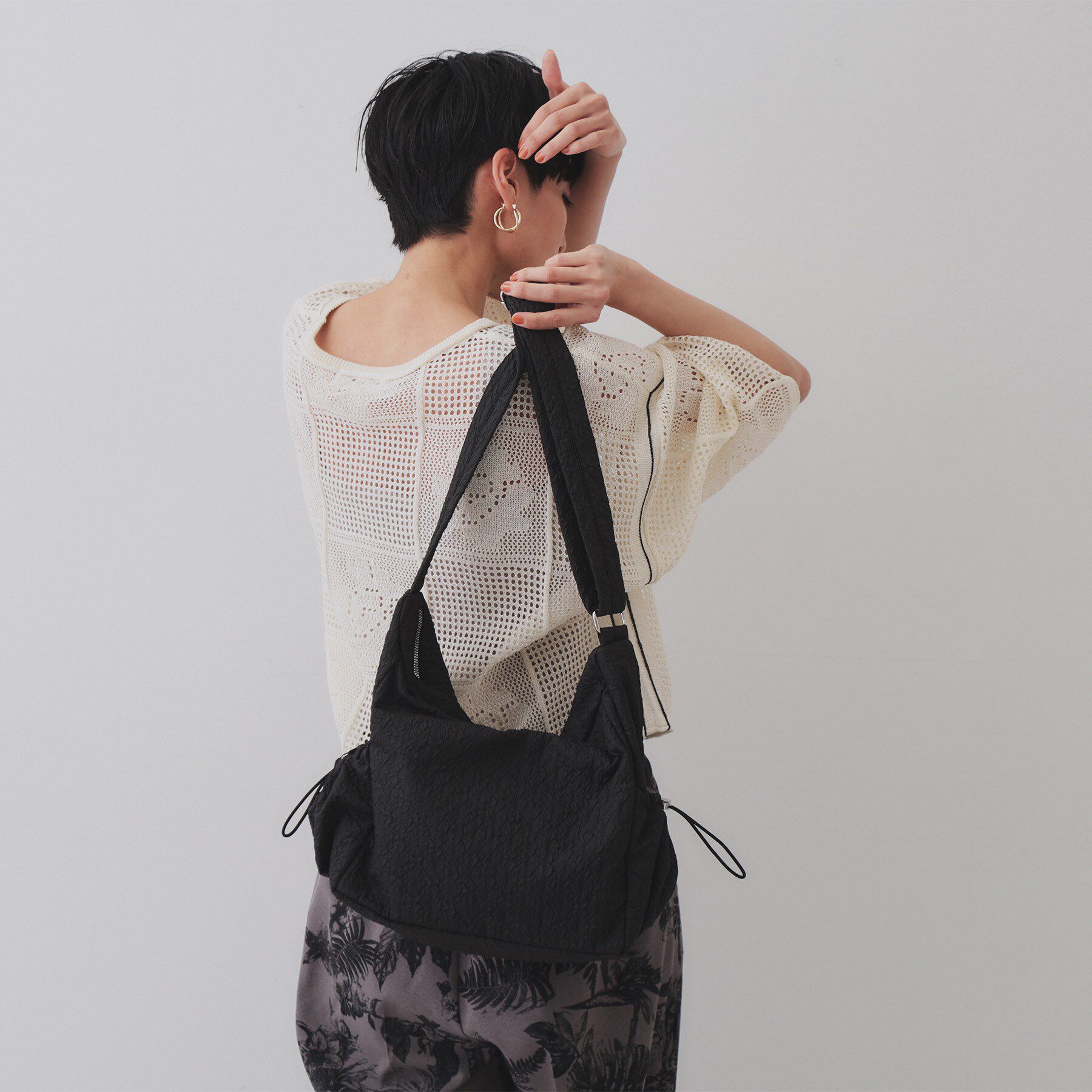 OPAQUE.CLIP「【2WAY／A4サイズ対応】ふくれジャカードショルダーバッグ」|ショルダー・メッセンジャー|