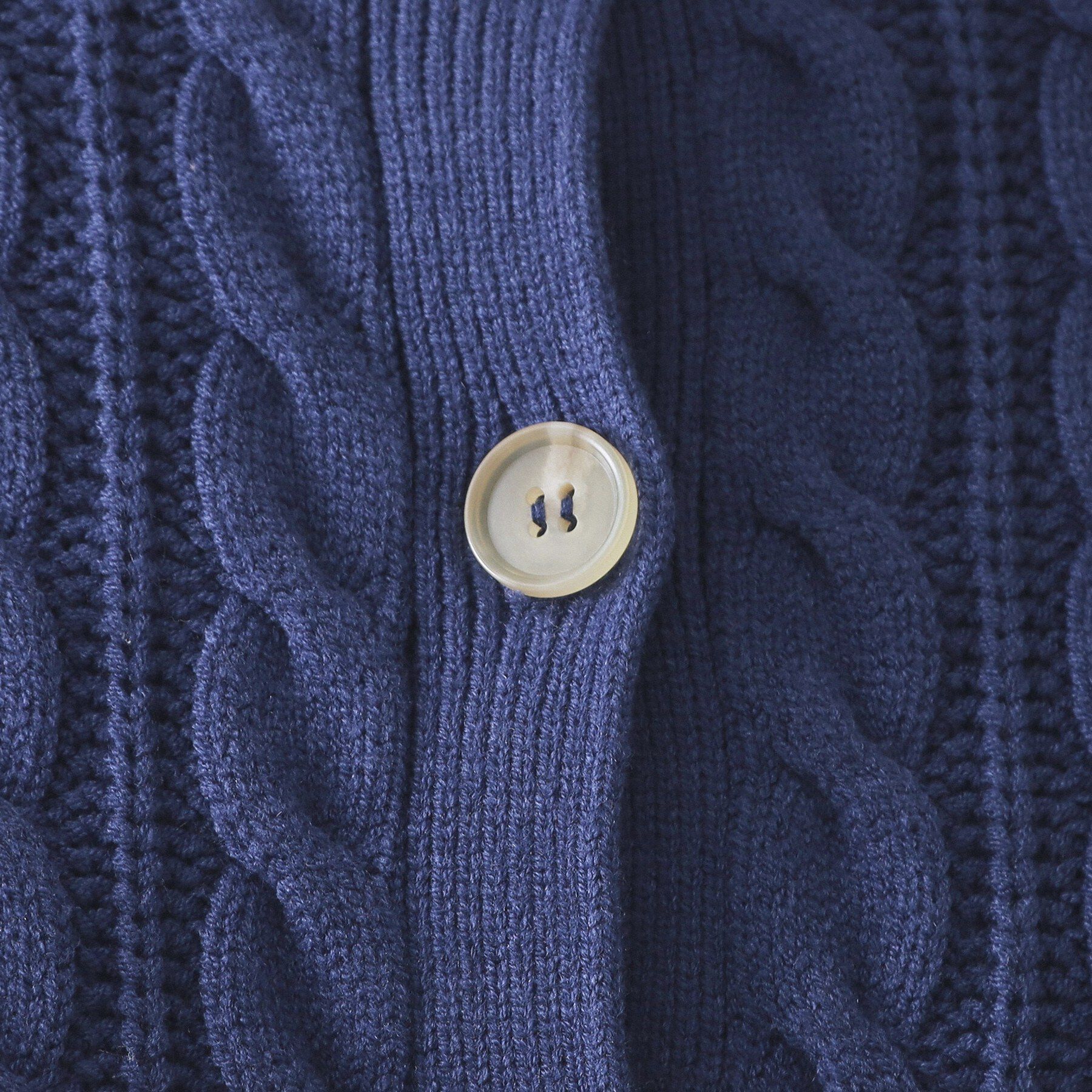 OPAQUE.CLIP「ケーブルミドルゲージニットカーディガン【洗濯機OK】」|カーディガン|