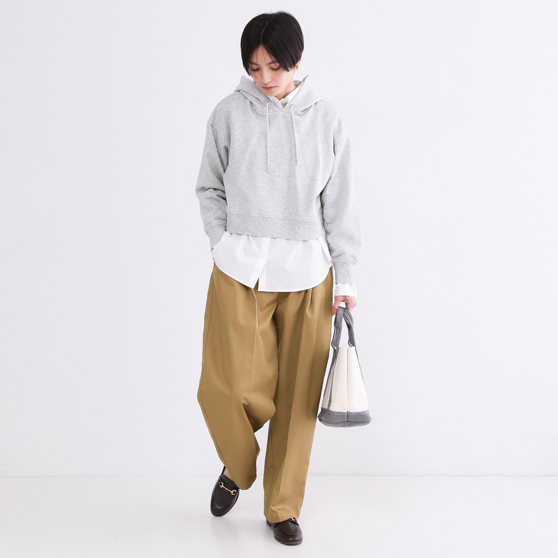 OPAQUE.CLIP「バレルレッグチノパンツ【洗濯機OK】」|その他|