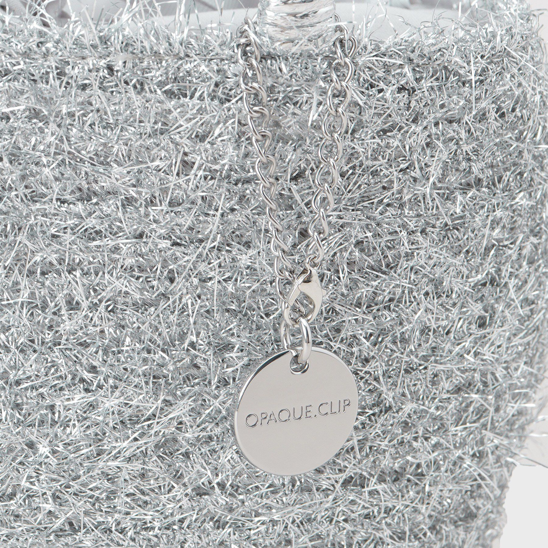 OPAQUE.CLIP「ラメバスケット調ミドルバッグ」|ハンドバッグ|