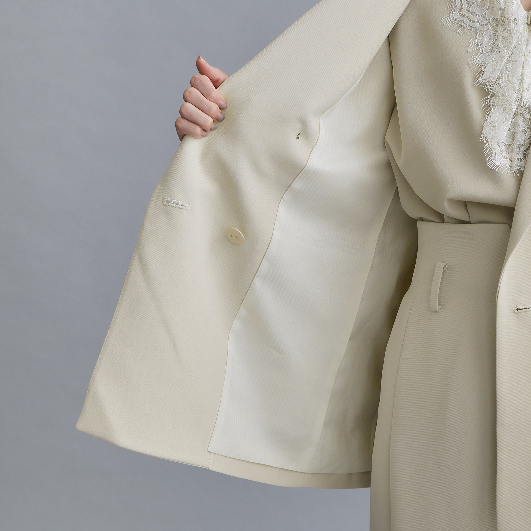 OPAQUE.CLIP「【es】ダブルブレストテーラードジャケット/セットアップ対応可【洗える】」|テーラードジャケット|