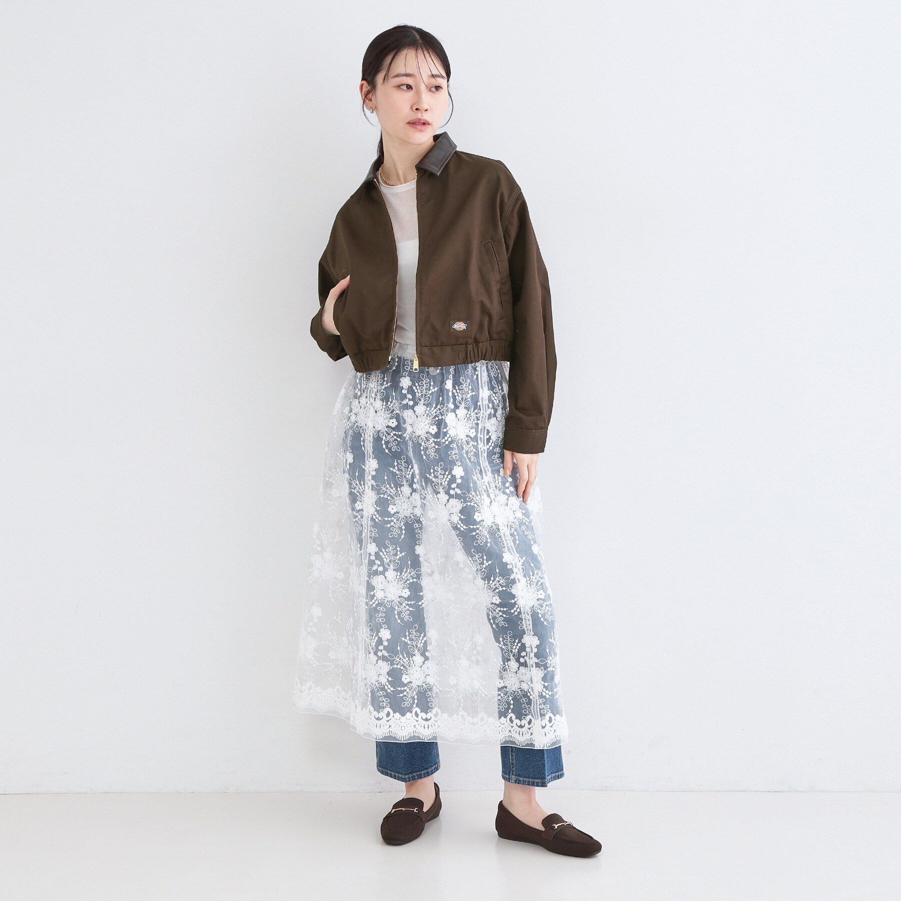 OPAQUE.CLIP「【Dickies(R)&times;OPAQUE.CLIP】ステンカラーブルゾン」|ブルゾン・スタジャン|