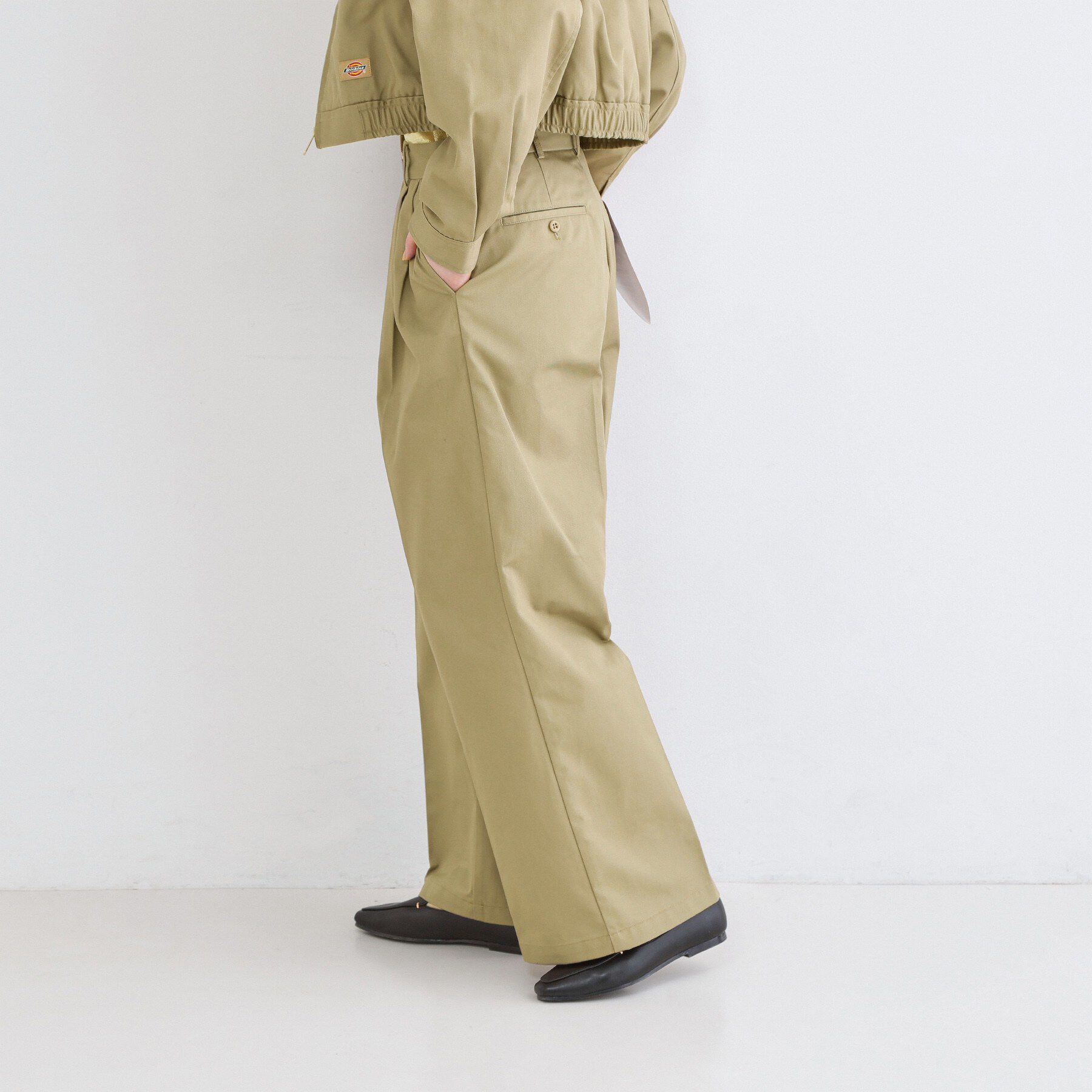 OPAQUE.CLIP「【Dickies(R)&times;OPAQUE.CLIP】ツータックワイドパンツ」|その他|