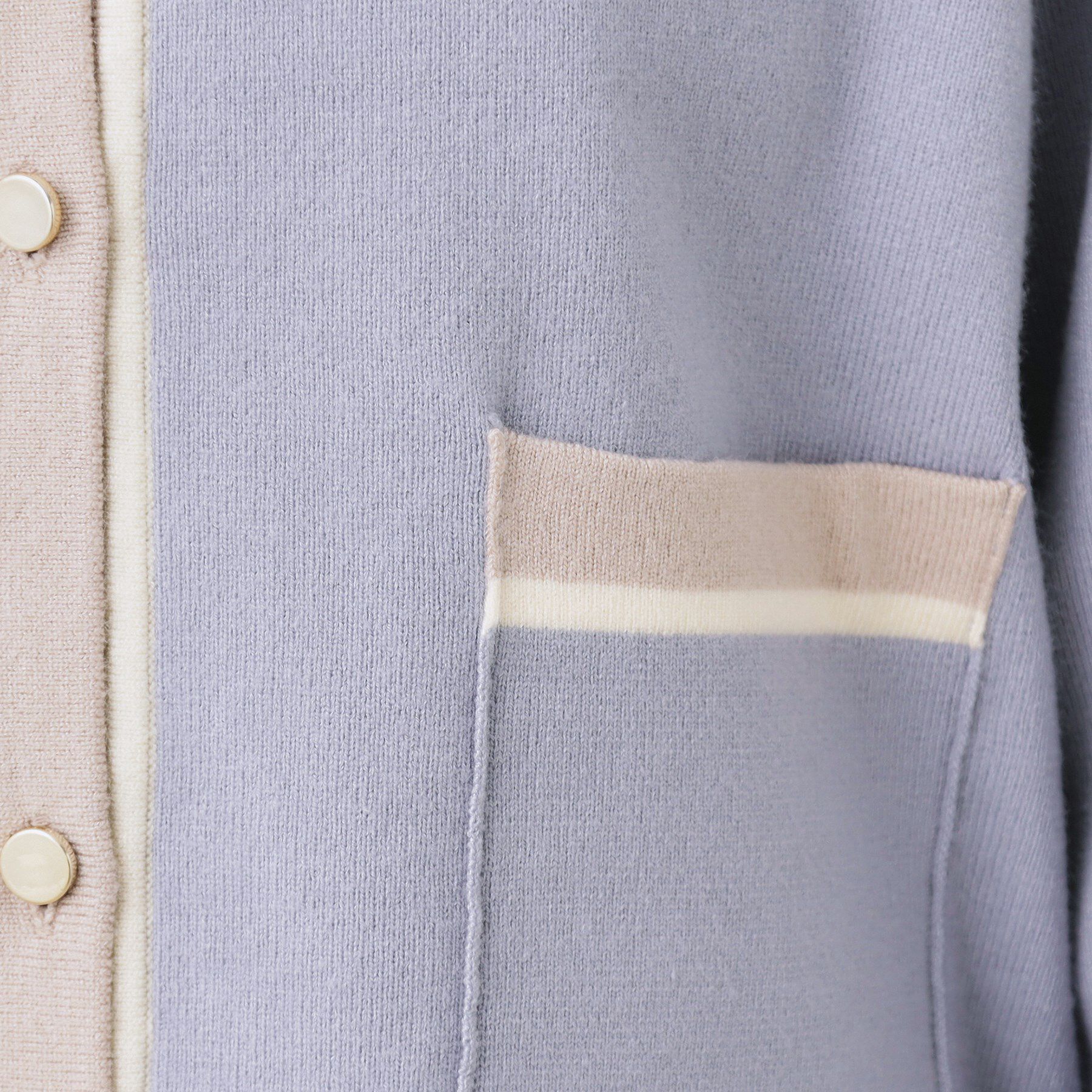 Couture broach「【ハレの日・通勤・着映え】配色 総針カーディガン」|カーディガン|