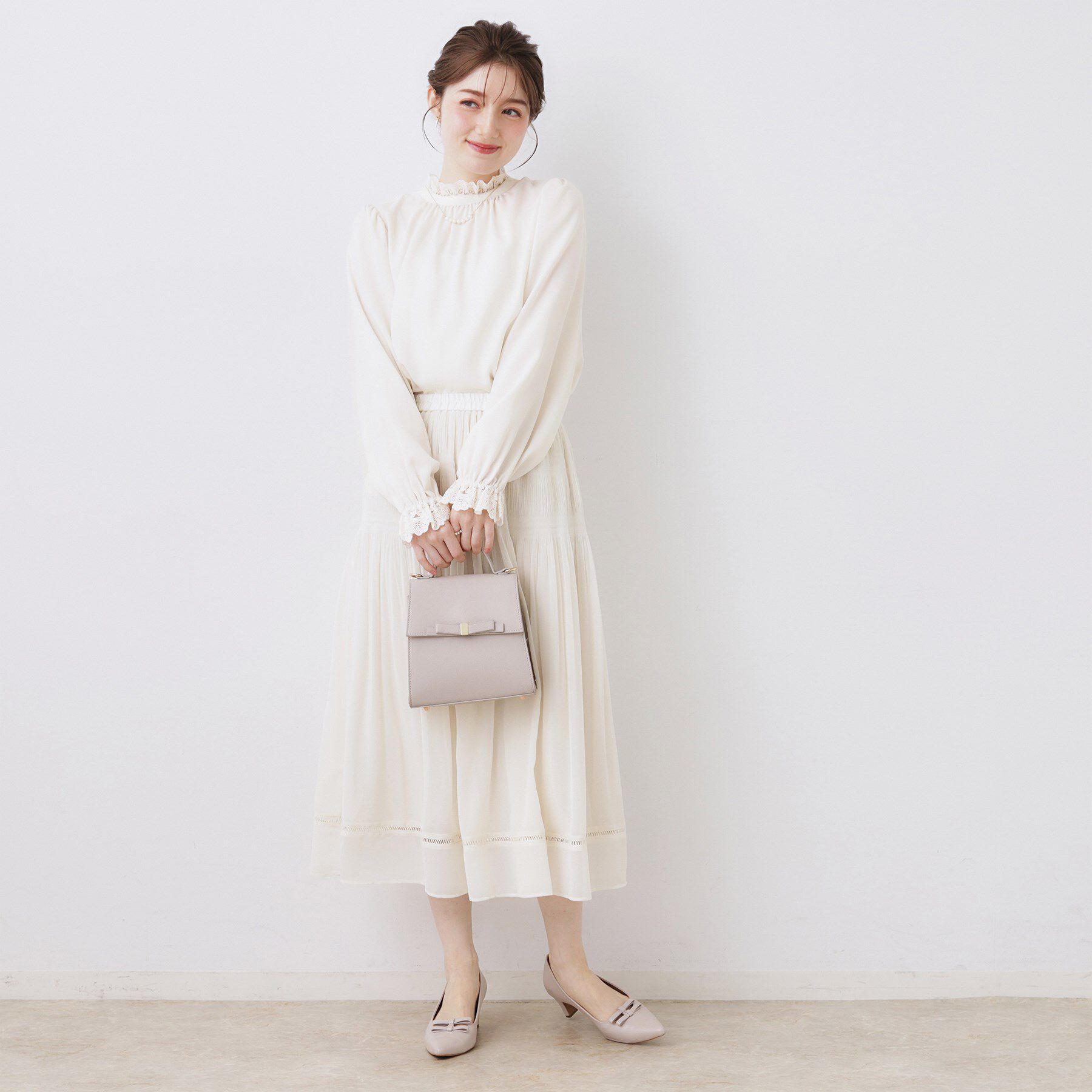 Couture broach「【2WAY・ハレの日・通勤】エンブロレースブラウス」|シャツ・ブラウス|